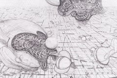The Battle (3) Graphite Drawing on Archival Paper, Contemporary, 2010+