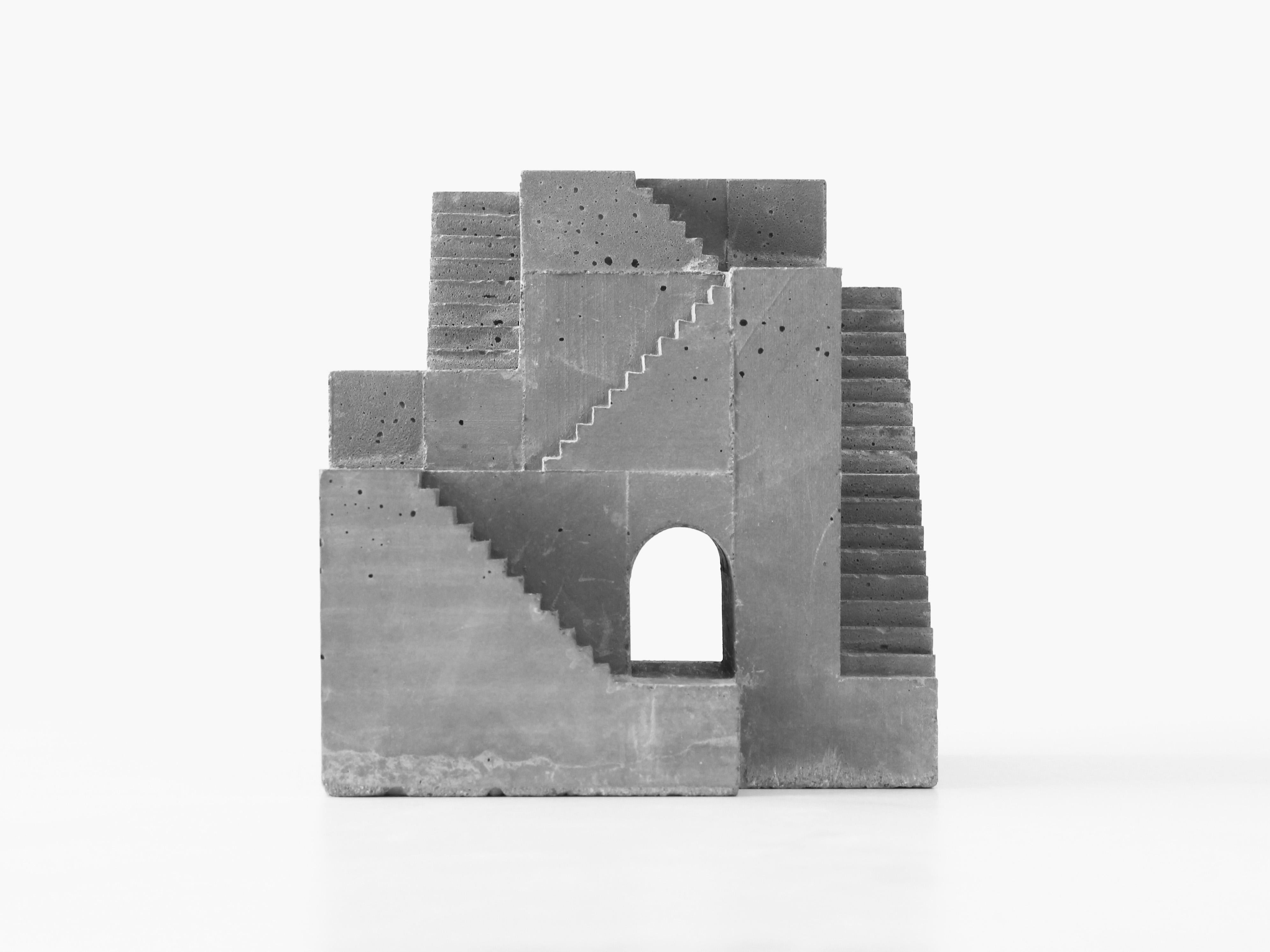 David Umemoto Figurative Sculpture - Cubic Geometry SIX:25