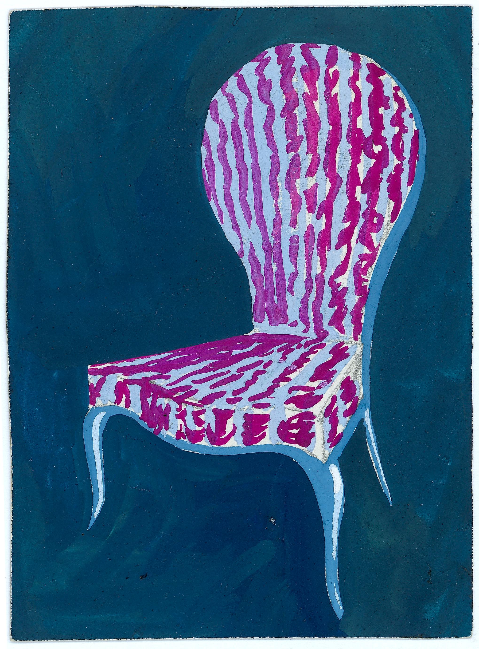 Jeremiah Goodman Interior Art - Study of a Chair