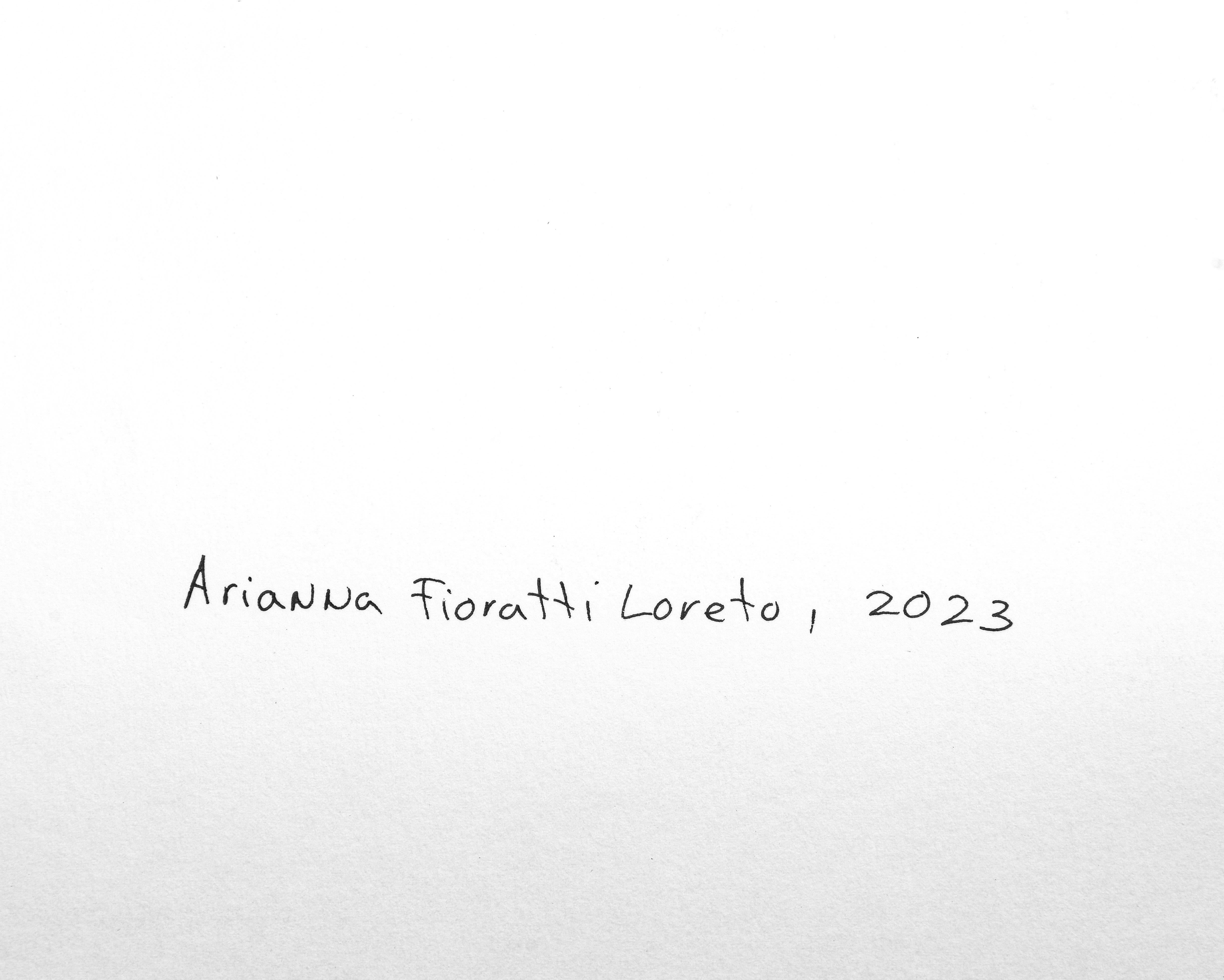 Abeja grande - Animal Art Negro de Arianna Fioratti Loreto