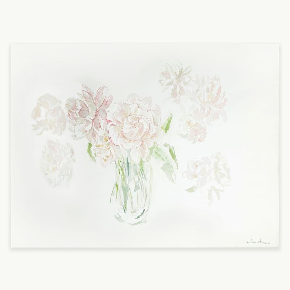 Rosa Pfingstrosen – Art von Jean Hannon