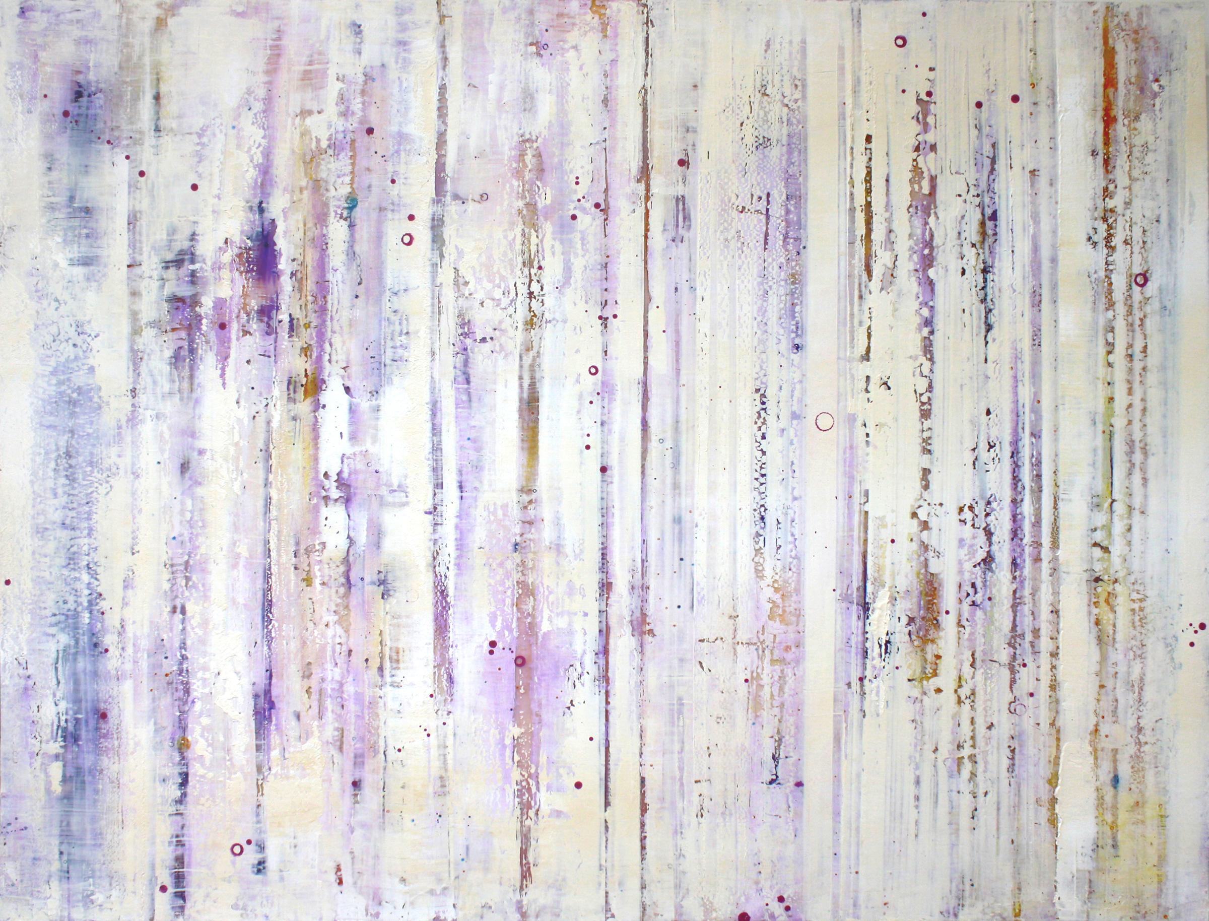 Greg Ragland Abstract Painting – Parallel Layers 3, Purple