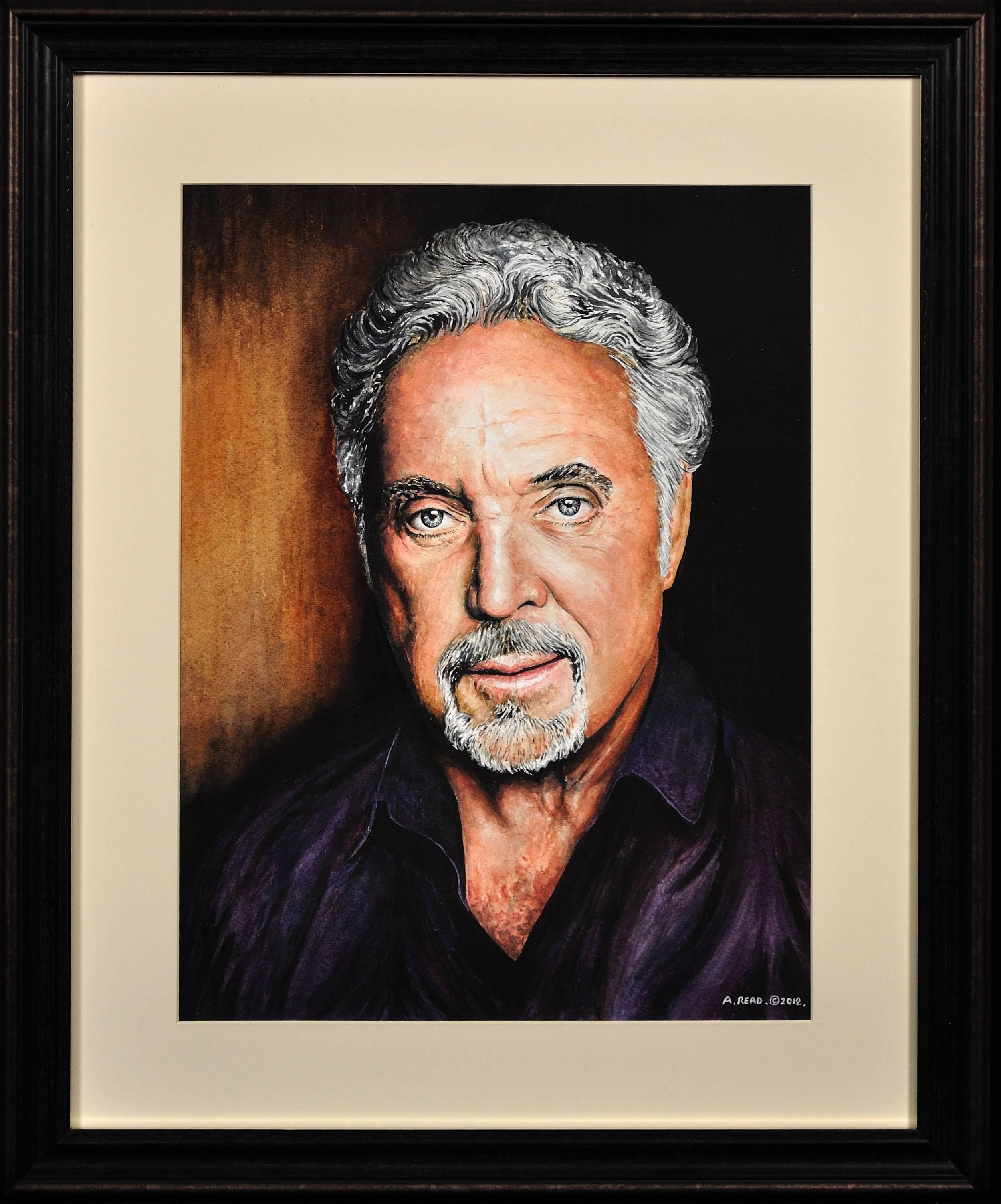 Andrew Read Portrait - Tom Jones. Brilliant and popular as ever and is truly The Voice! Team Tom.