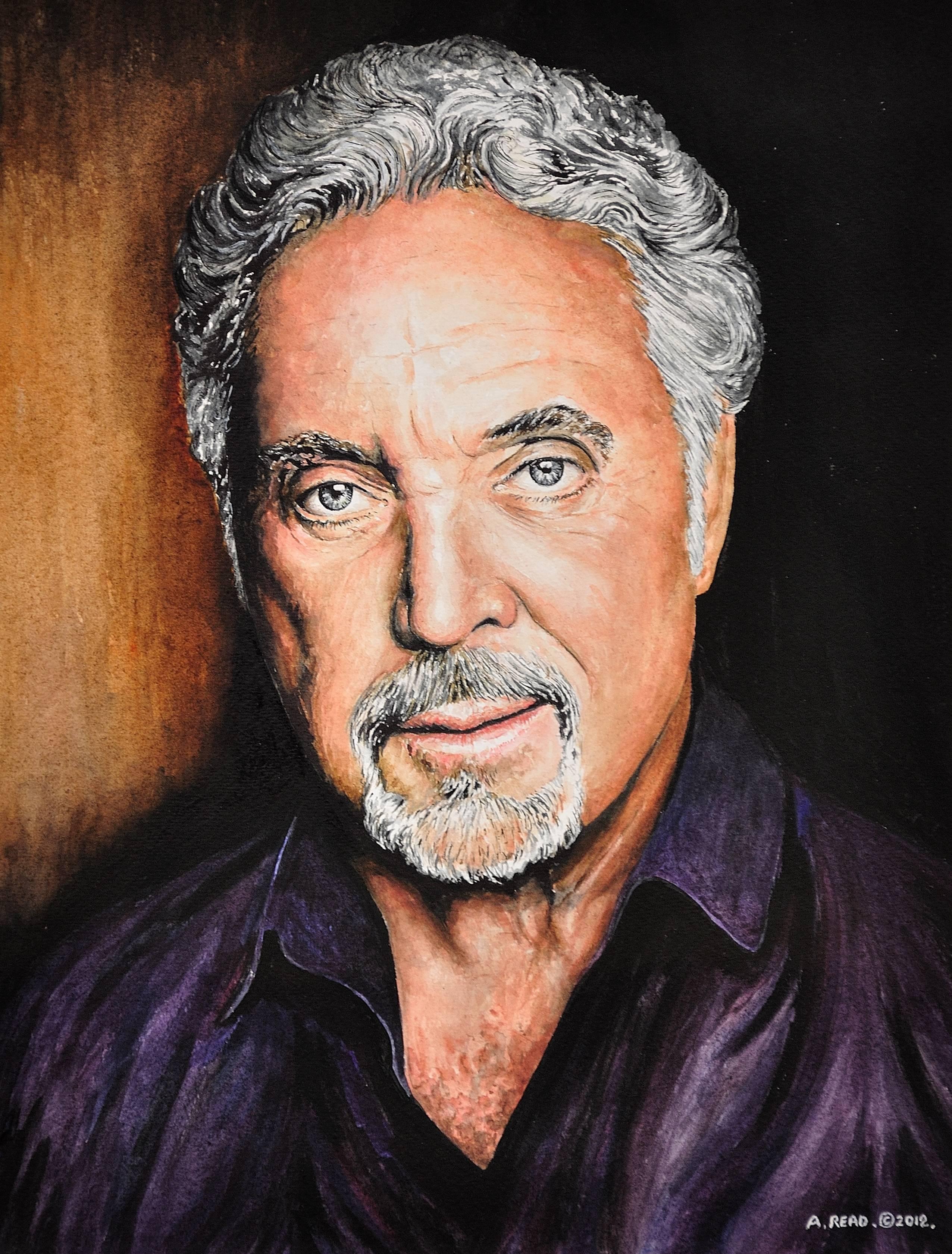Tom Jones. Brilliant and popular as ever and is truly The Voice! Team Tom. - Art by Andrew Read