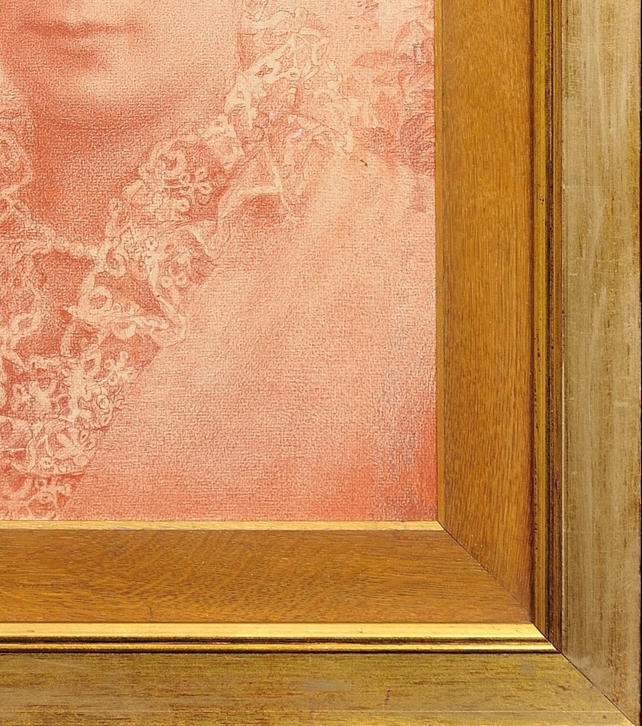 Aesthetic Phase Pre-Raphaelite Movement Late 19th Century. Sanguine Red Chalk For Sale 17