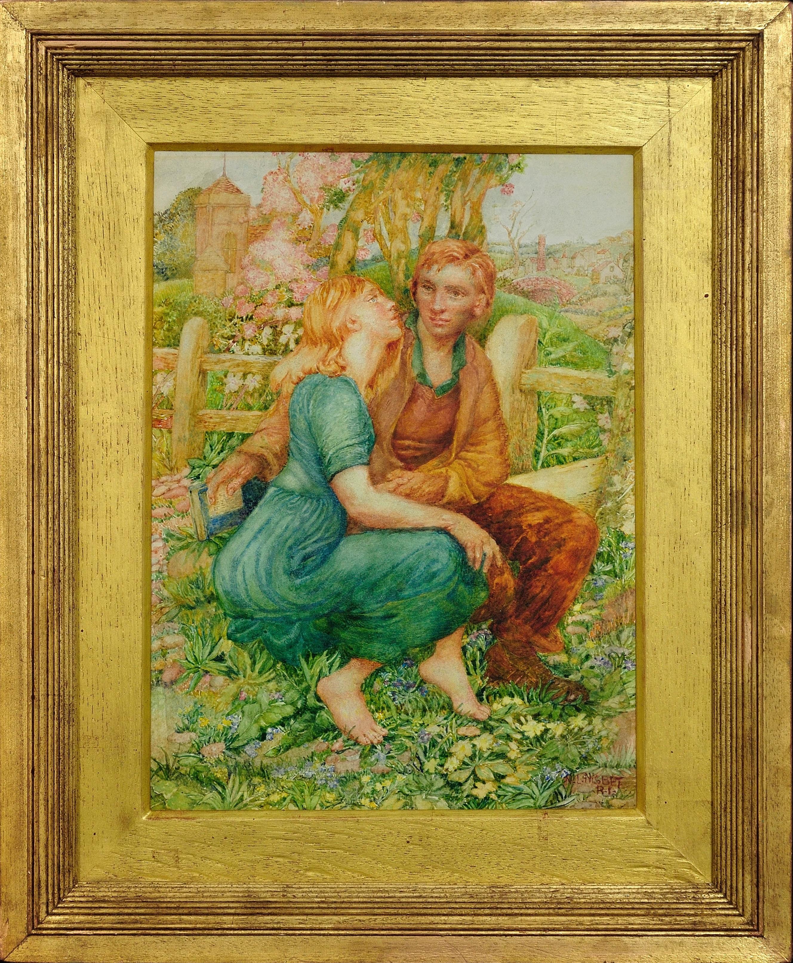 Such Young Love. The Anticipation of a Kiss. Last of the Pre-Raphaelites.