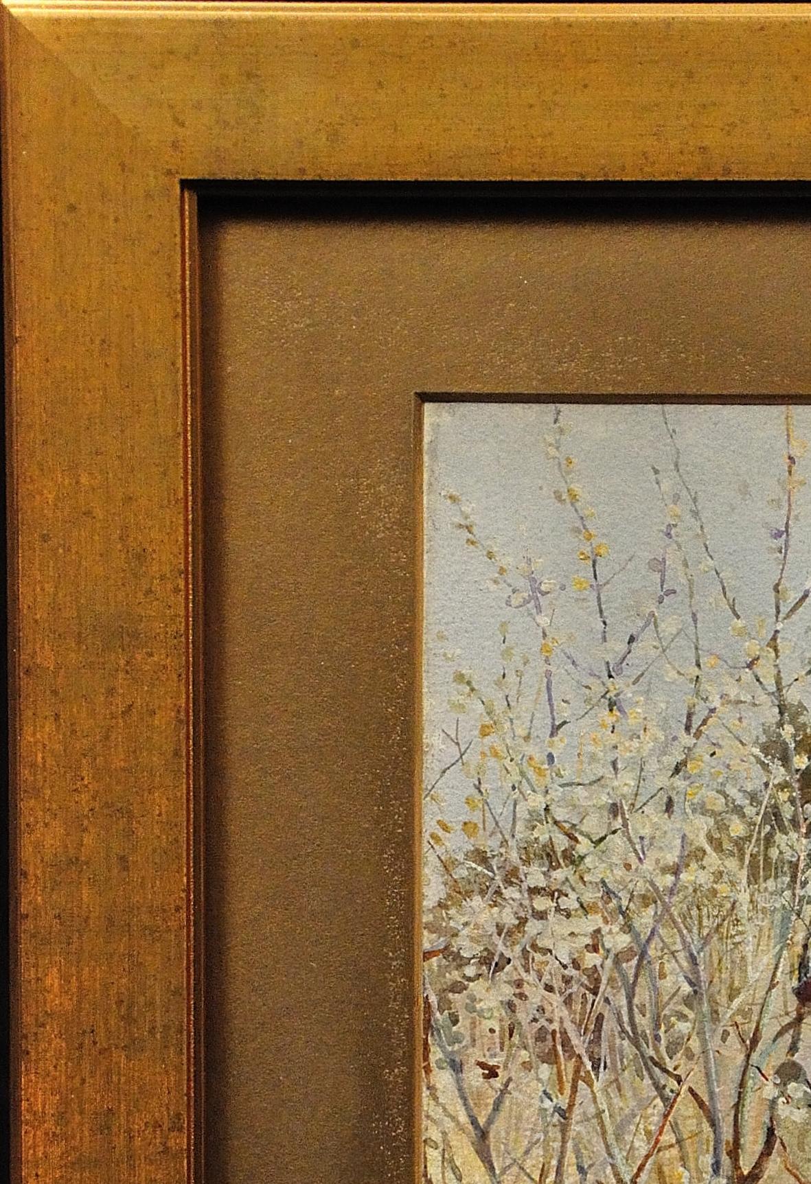 Viktorianisches Aquarellgemälde „ Primroses & Snowdrops In The Orchard“, 19. Jahrhundert 16