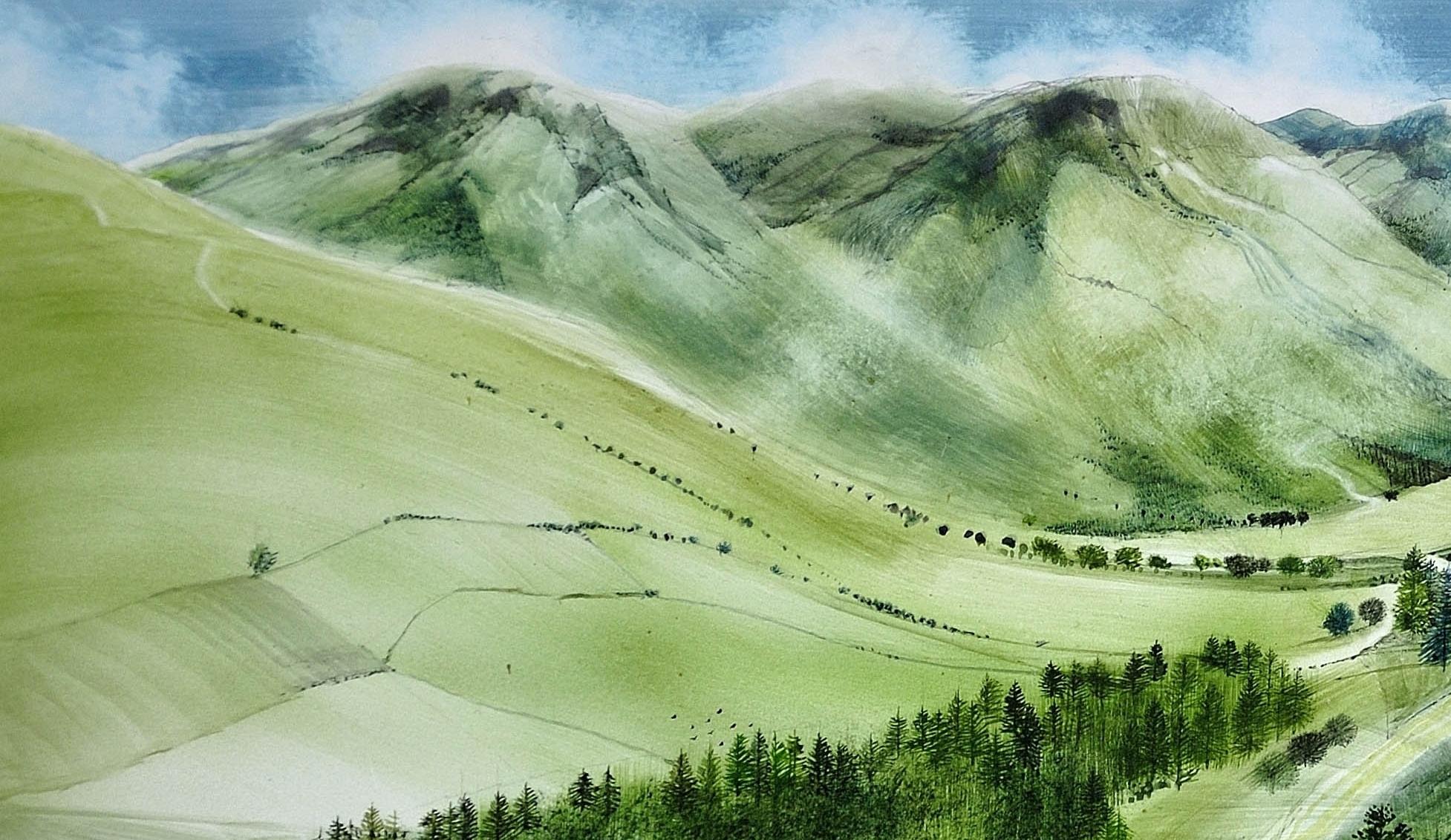 Landscape Pattern, Glen Lyon. Longest, Loneliest and Loveliest Glen in Scotland. For Sale 11