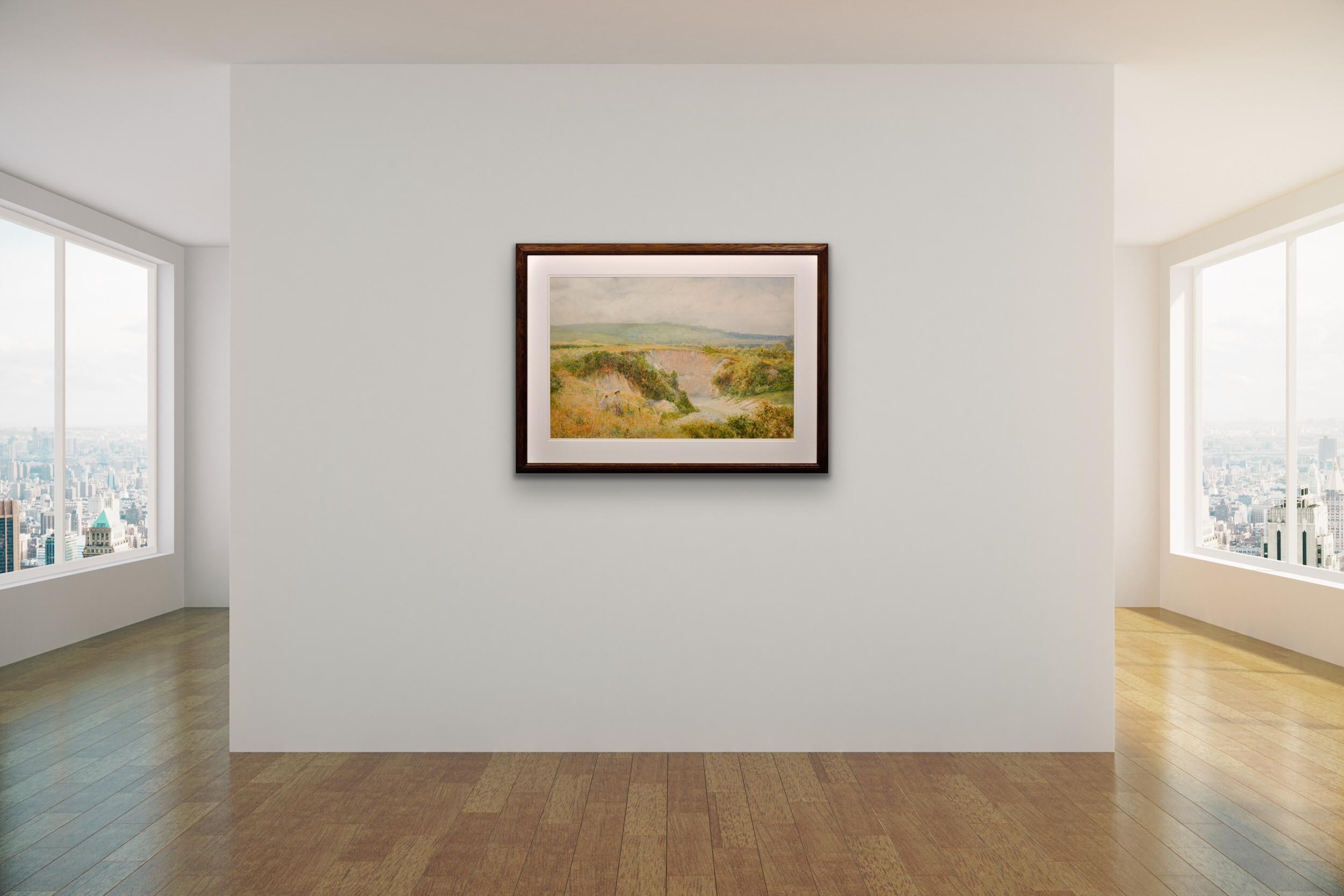 Sommertag in Steyning Bowl, West Sussex, South Downs Way. Viktorianische Landschaft. im Angebot 10