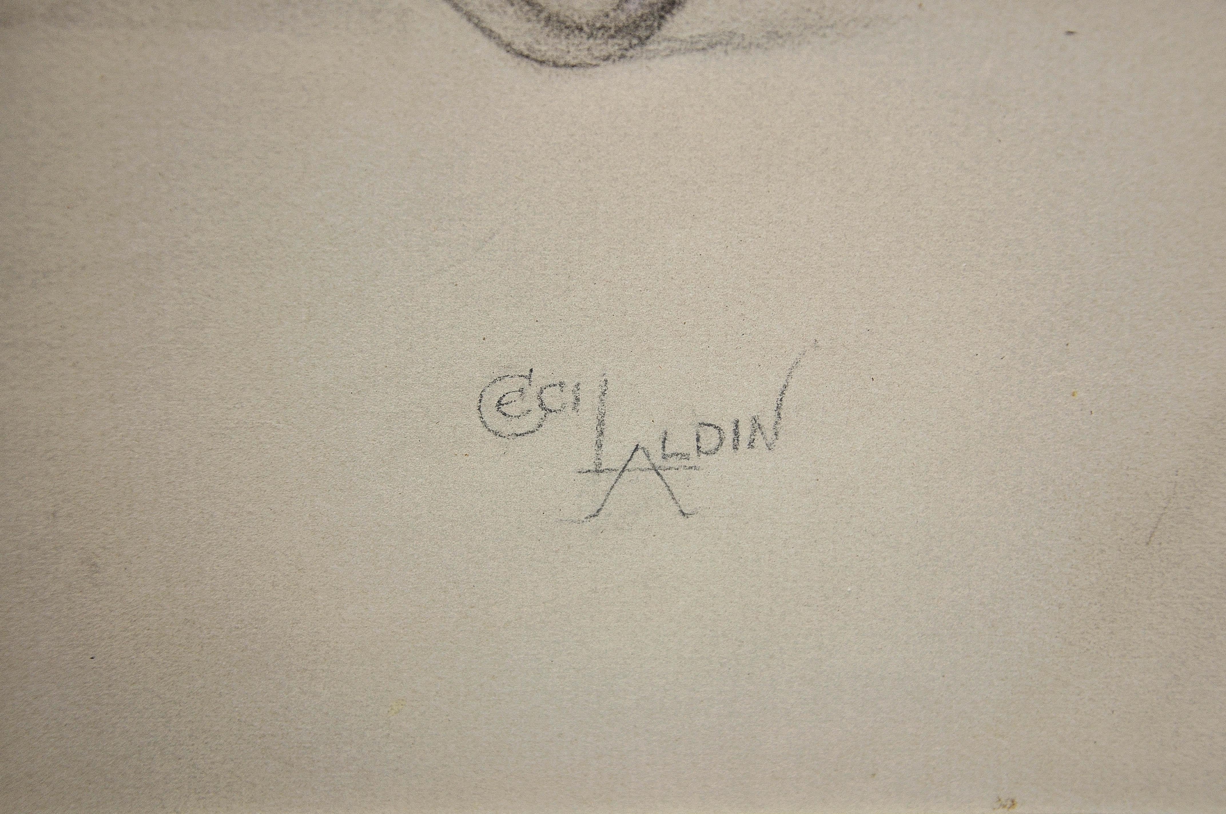 Chevaux de trot attelés à une mouche légère. Cecil Aldin. Dessin original. - Art nouveau Art par Cecil Charles Windsor Aldin, R.B.A.
