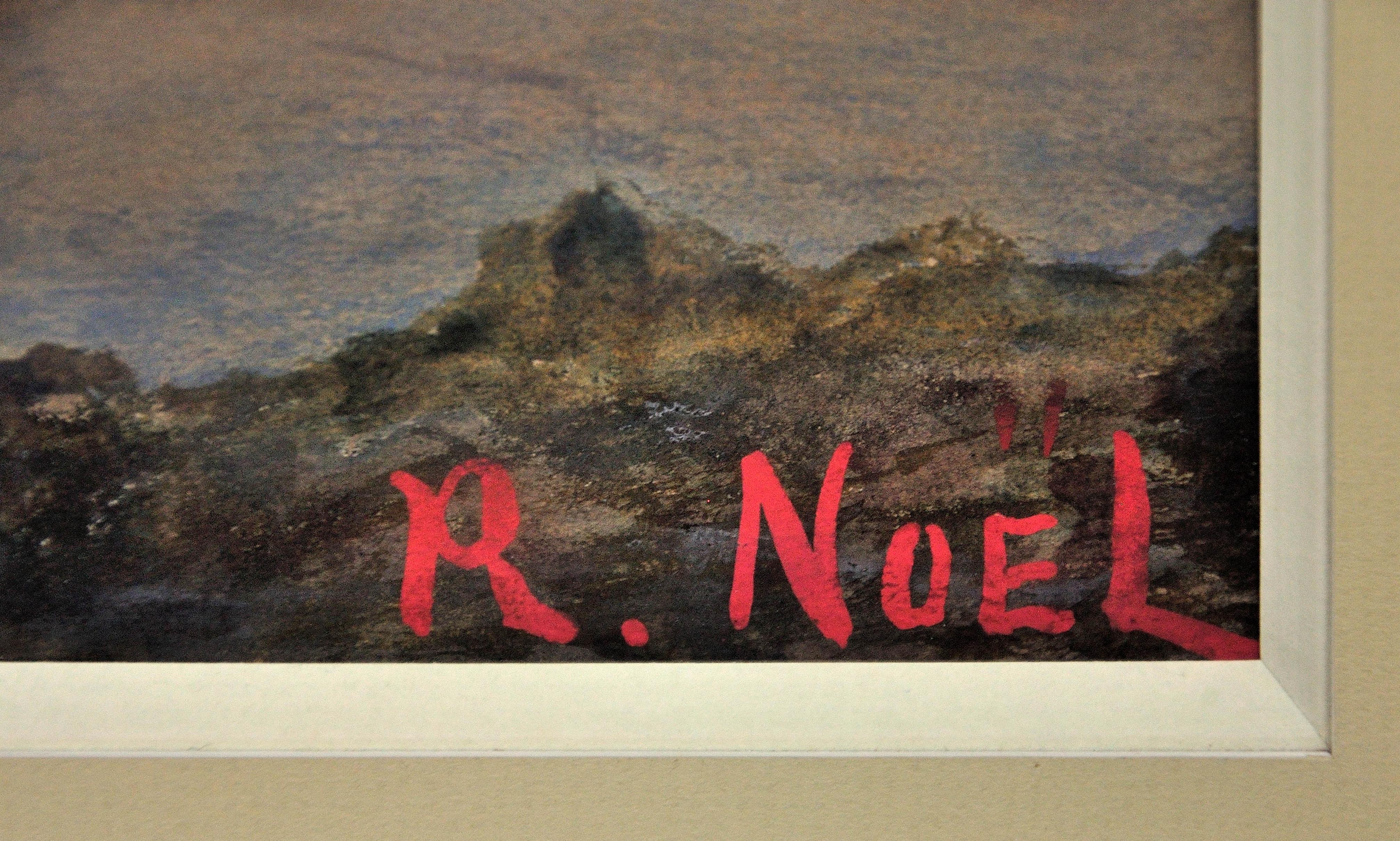 R. Noël.
French ( b.XIX - d.XX ).
A la Mémoire de Courbet.
Gouache & Watercolor on Paper.
Signed lower right.
Image size 16.5 inches x 27.5 inches ( 42cm x 69.5cm ).
Frame size 25.8 inches x 38.6 inches ( 65.5cm x 98cm ).

Available for sale; this