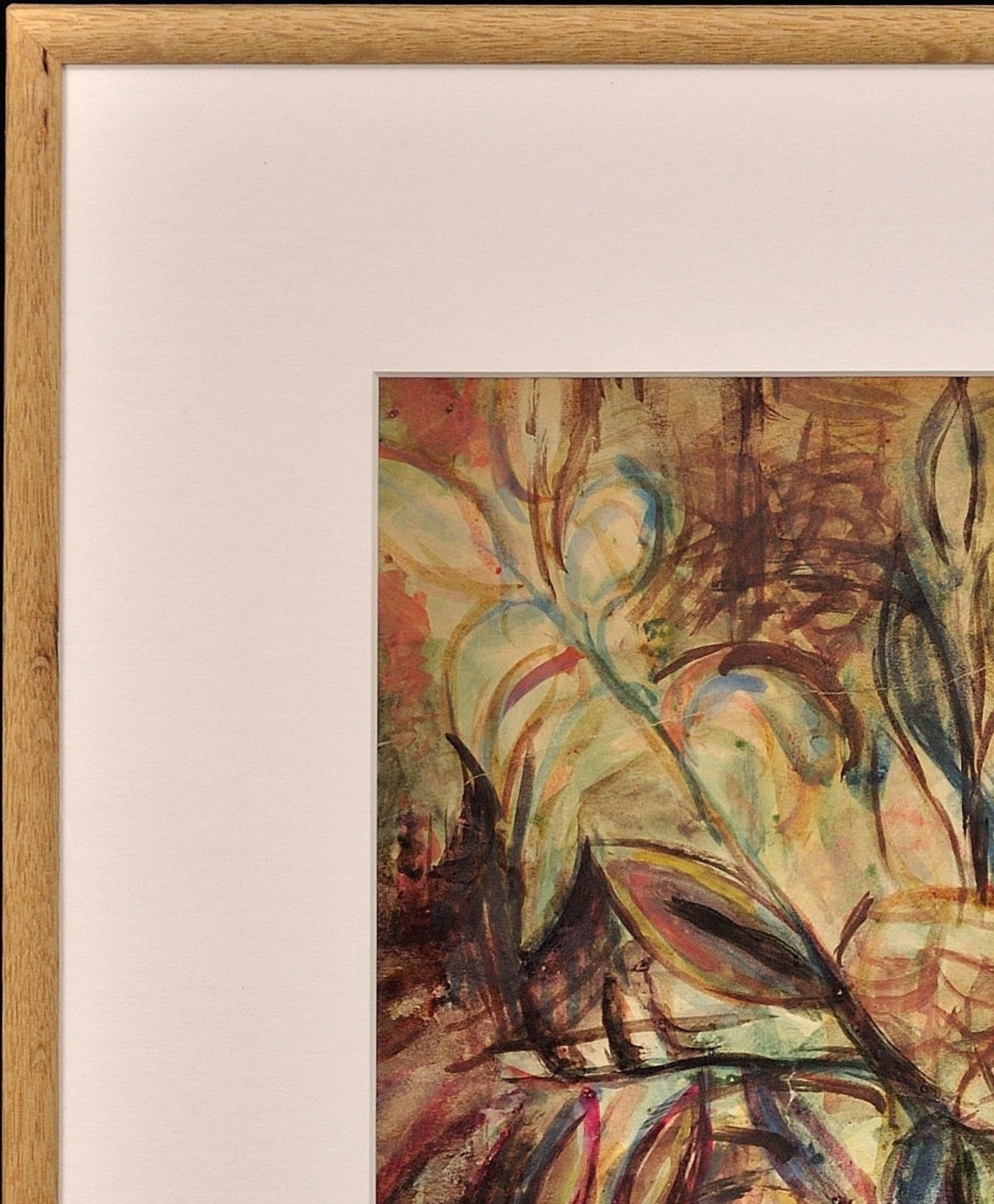 1945 Wartime Still Life Watercolor English Coveted Ceramic Artist And Teacher en vente 17