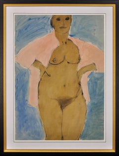 Modern Nude Drawings and Watercolors