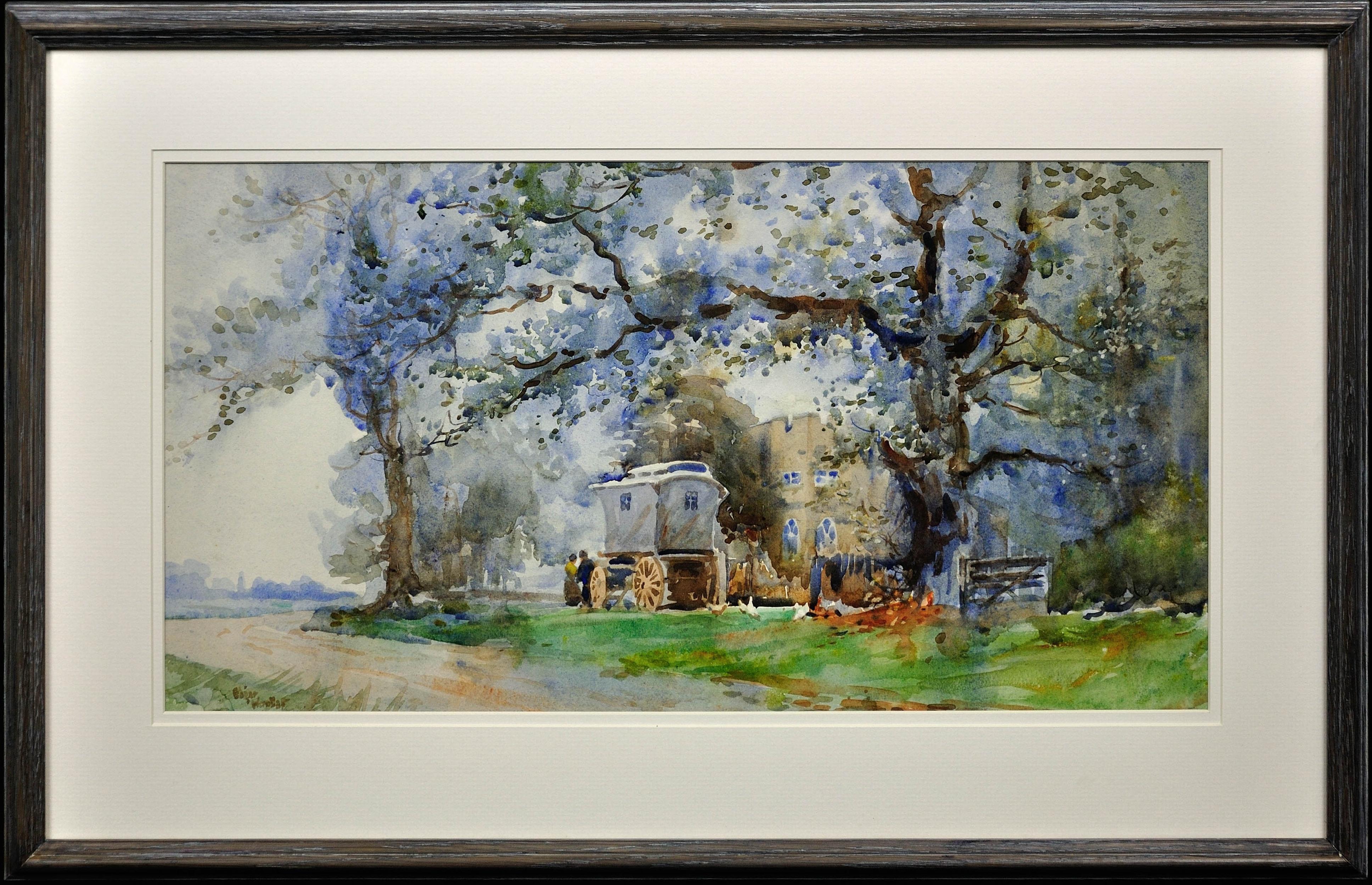 Framed Drawings and Watercolor Paintings