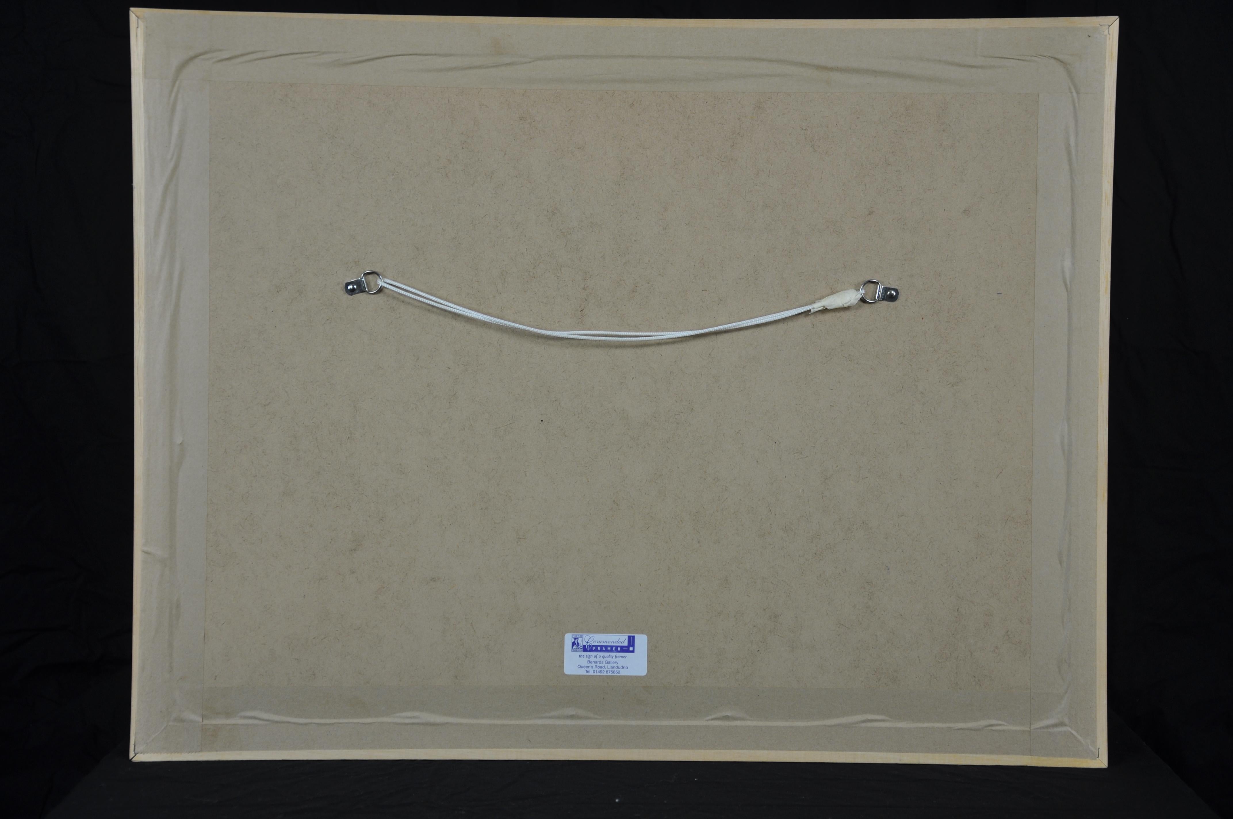 This original painting by William Selwyn is presented and supplied in its’ original frame.
The frame dimensions are 53.5cm high x 70cm wide. The visible paper dimensions are 34.5cm high x 51.5cm wide (13.58inches x 20.28inches wide).
The watercolour
