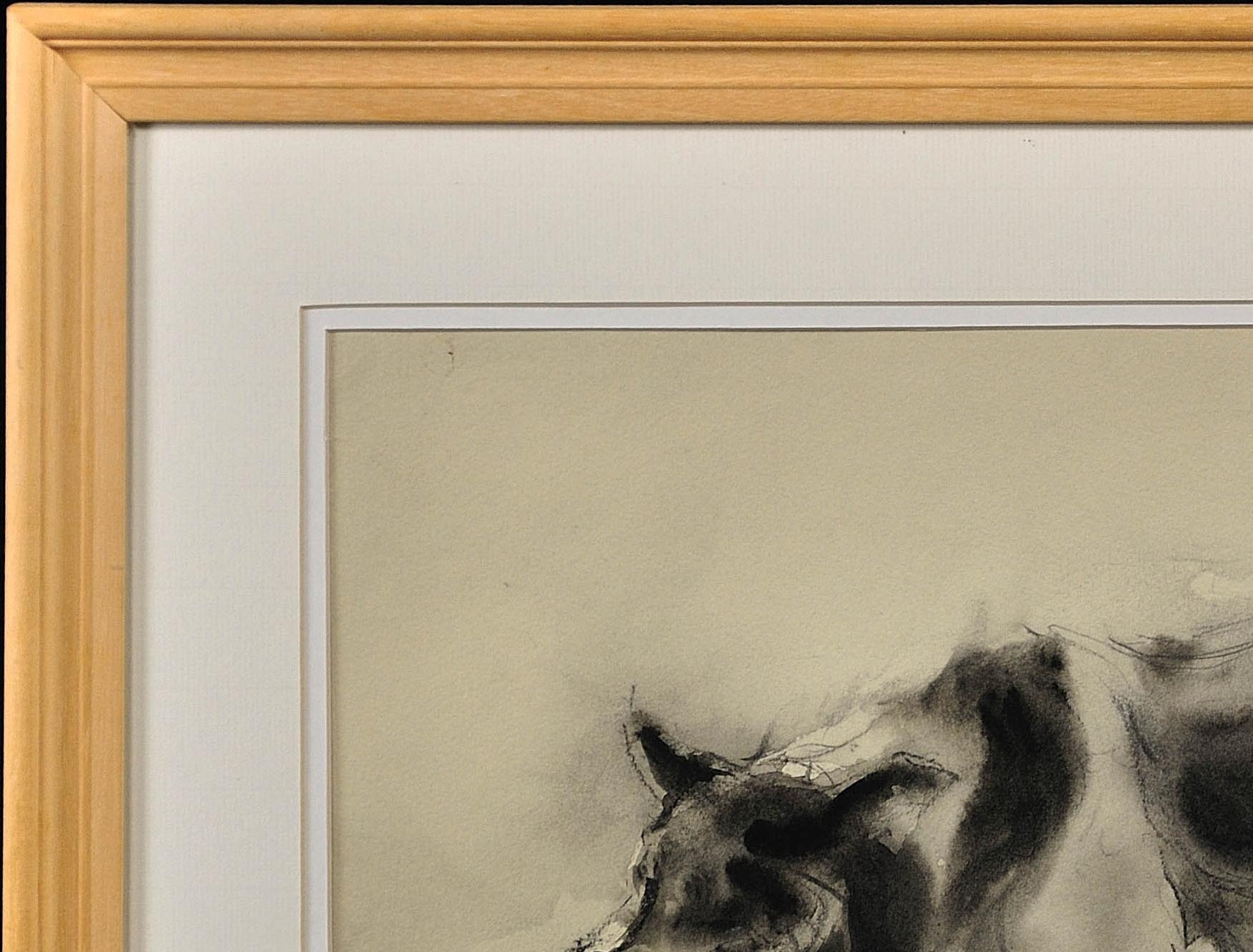 Sheepdog. Original Watercolor by Welsh Artist William Selwyn. Working Dog. 2