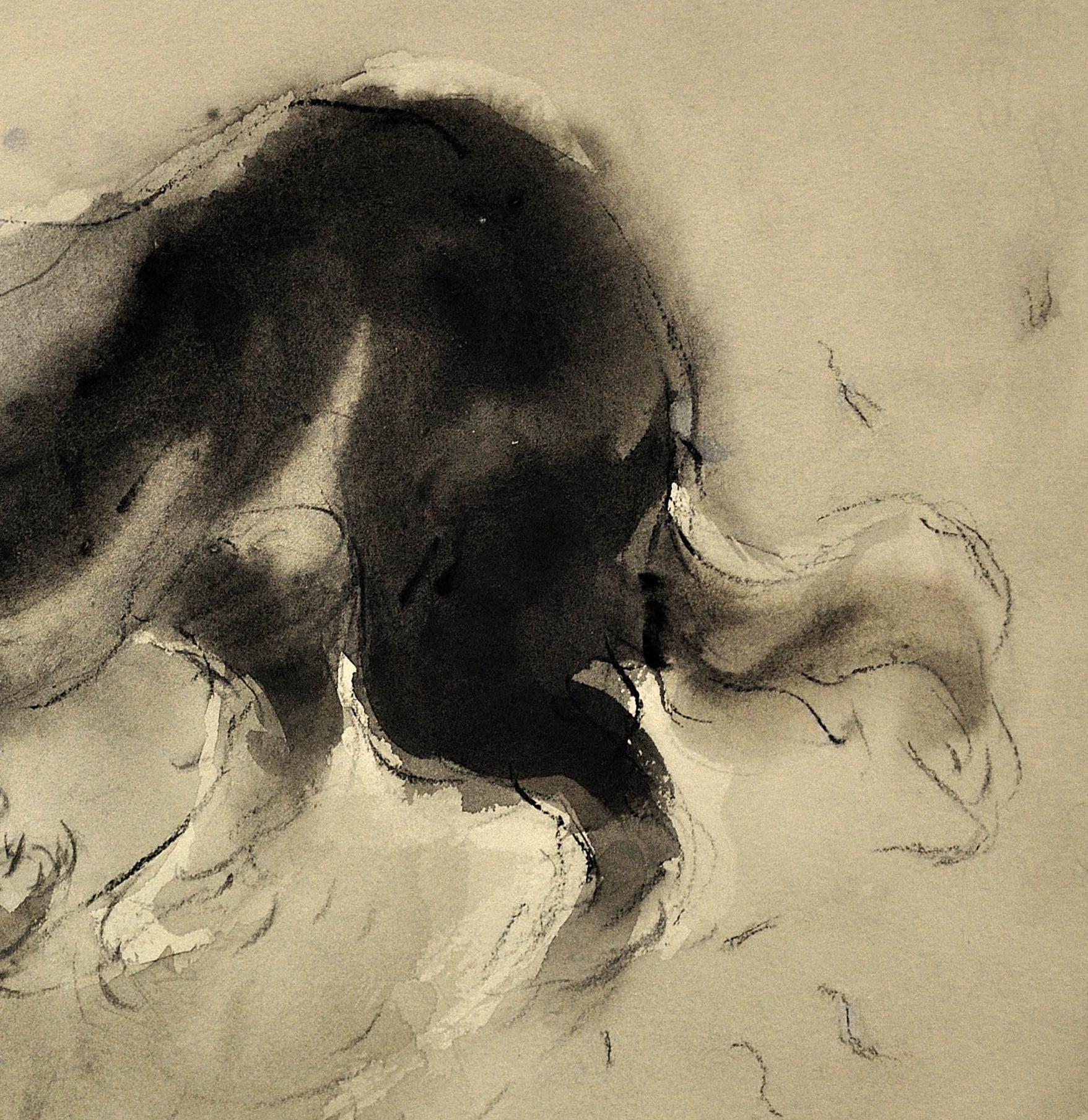Sheepdog. Original Watercolor by Welsh Artist William Selwyn. Working Dog. 8