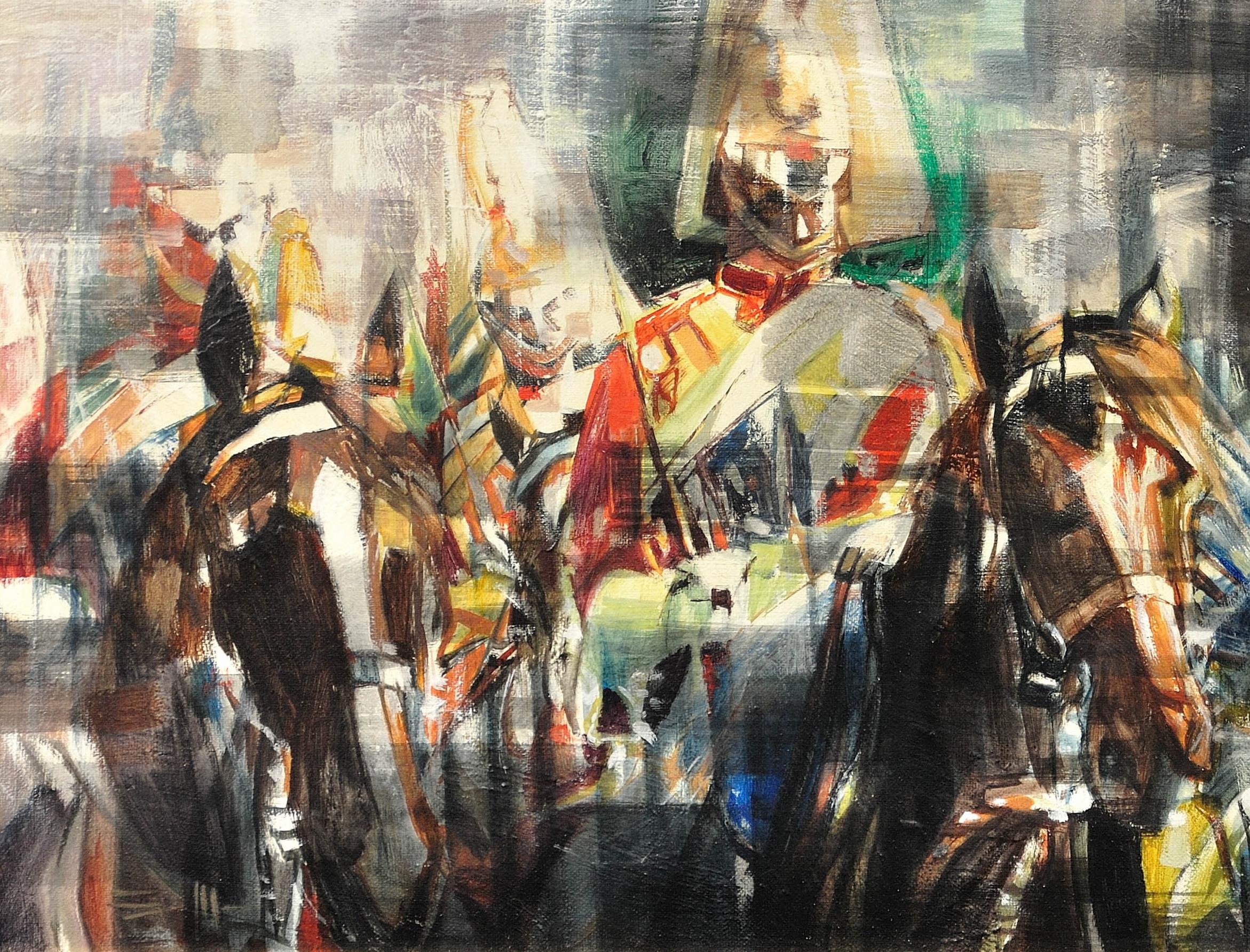 The Household Cavalry. Ceremonial Duty on Horseback. Abstract Motion. On Parade. 4