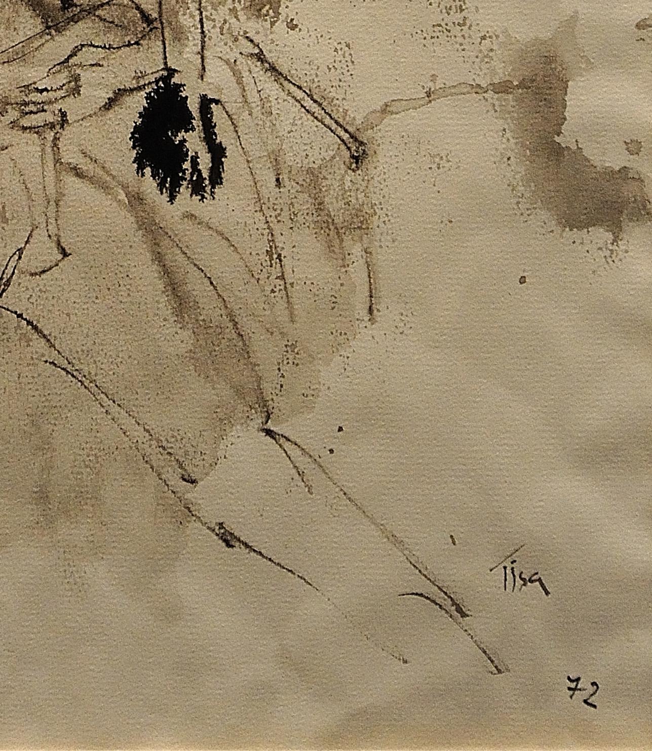 Mutter & Kind flieht.Vietnam.Menschenrechte Künstlerin. Madness of War.Original. 4