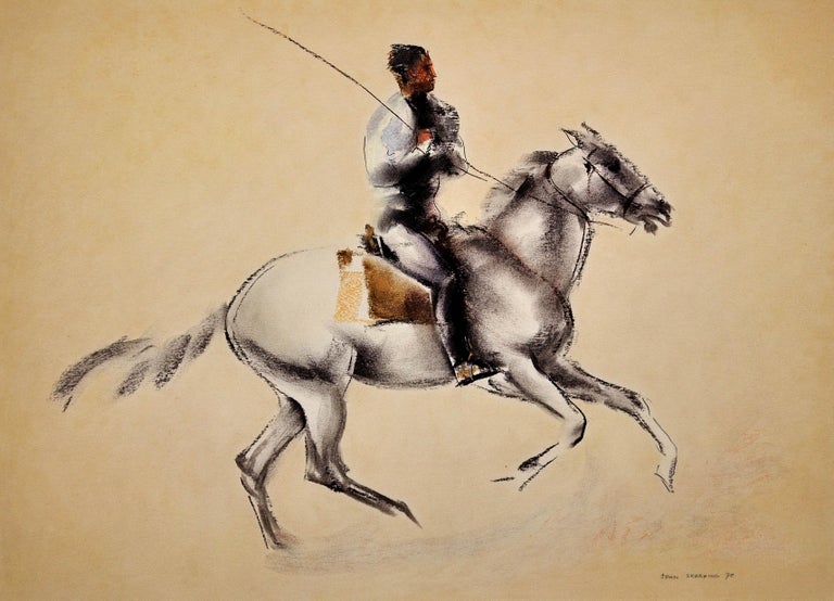 John Rattenbury Skeaping - Guardian, Cowboy and Horseman of the Camargue,  South of France. Mid-Century. For Sale at 1stDibs | john rattenbury,  rattenbury art, camargue cowboys