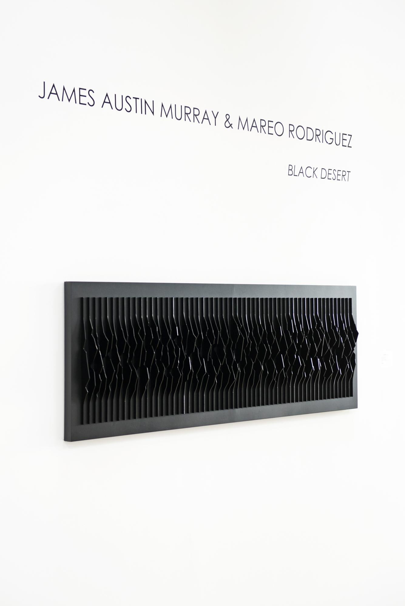 Frequencies - Black Abstract Sculpture by Mareo Rodriguez