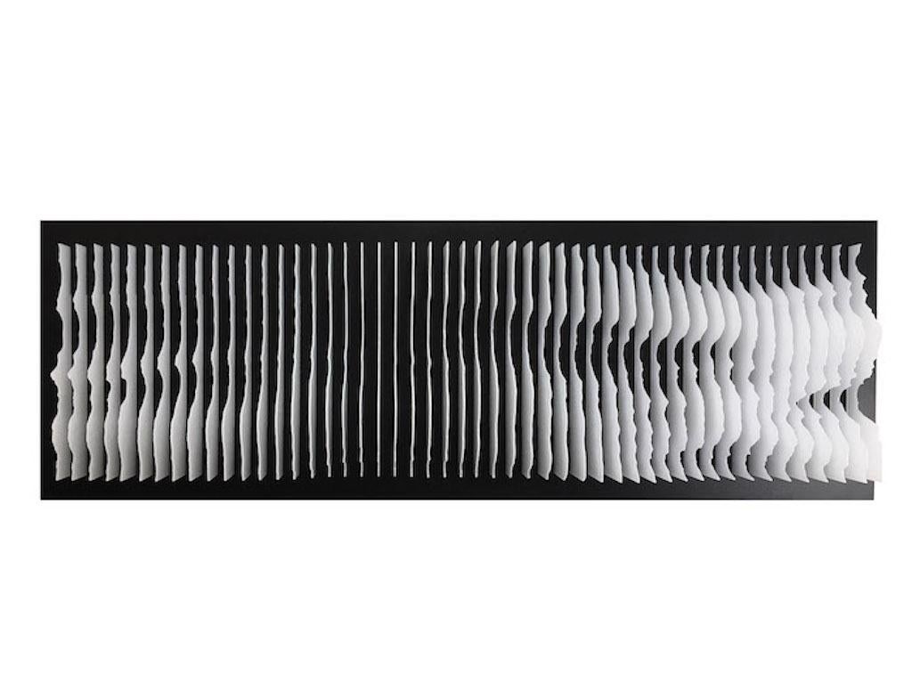 Mareo Rodriguez Abstract Sculpture - Frequencies (white)