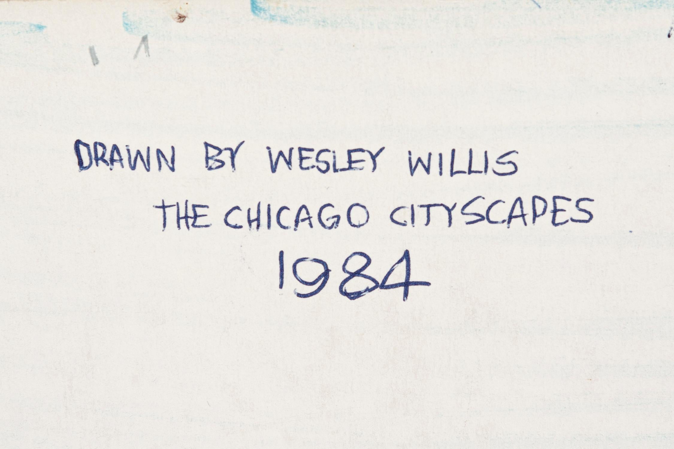 Chicago Cityscapes - Contemporary Art by Wesley Willis