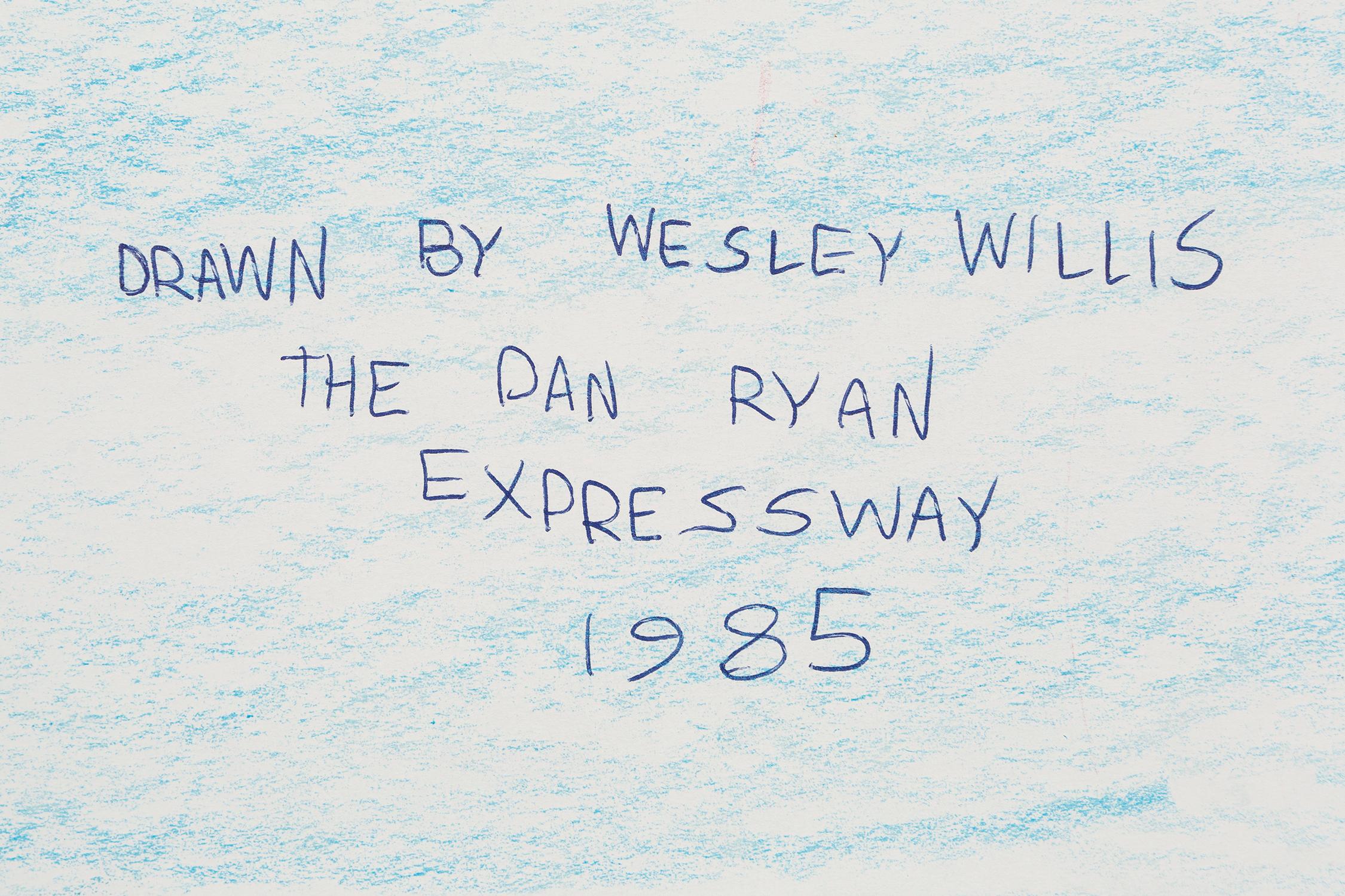 The Dan Ryan Expressway - Contemporary Art by Wesley Willis