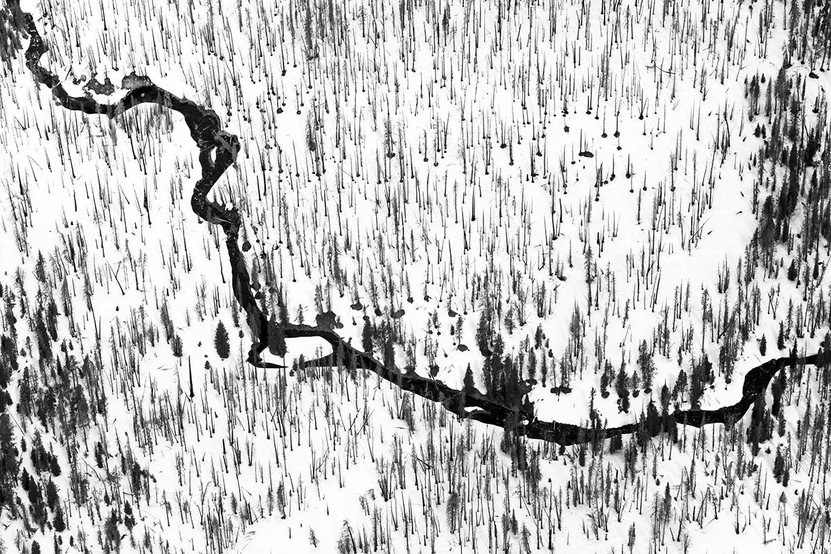 Tuck Fauntleroy Landscape Photograph - Waterline VI - black and white minimalist landscape photograph 26 x 40 inches 