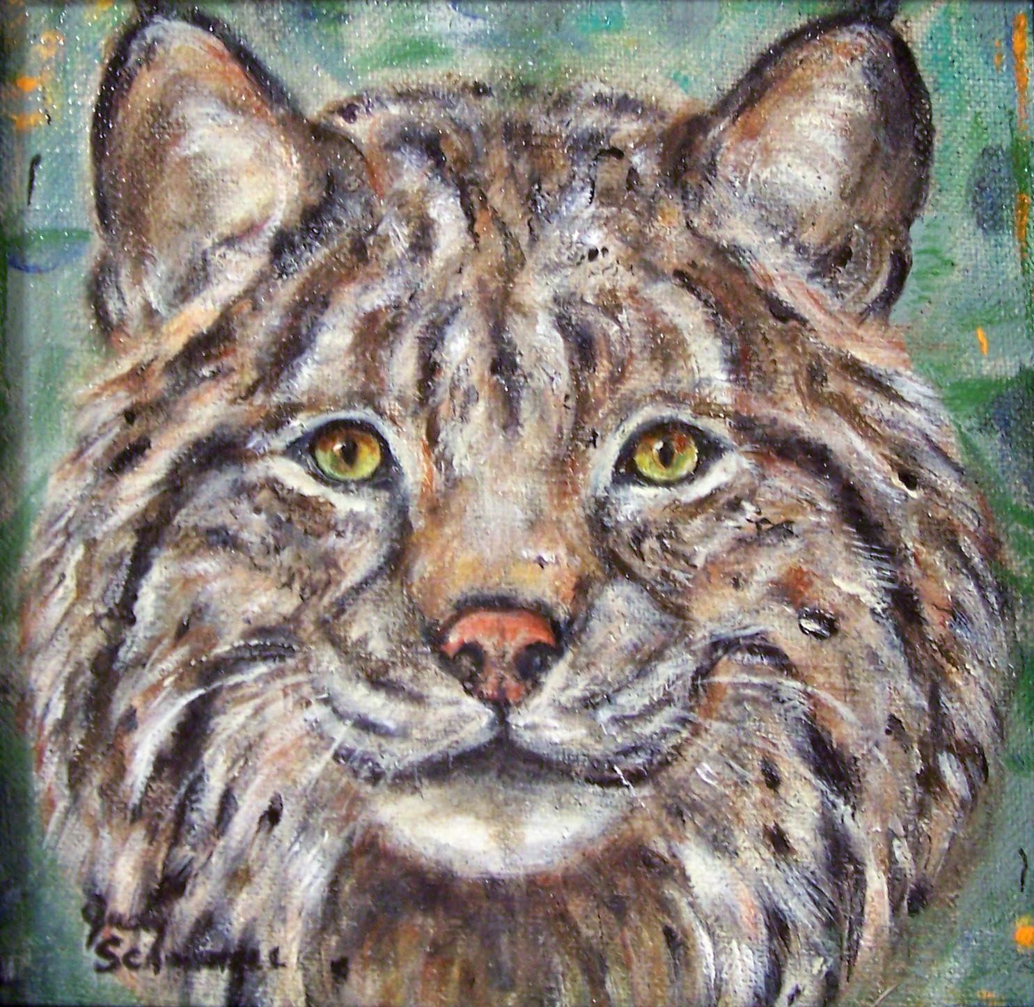 Judy Scammell Abstract Painting - Cascade Bobcat