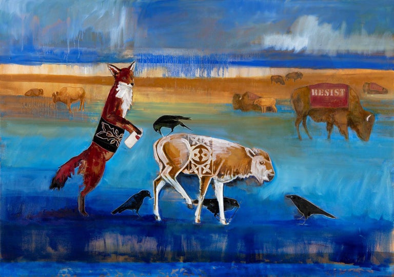 Julie Buffalohead White Buffalo Reborn For Sale At 1stdibs