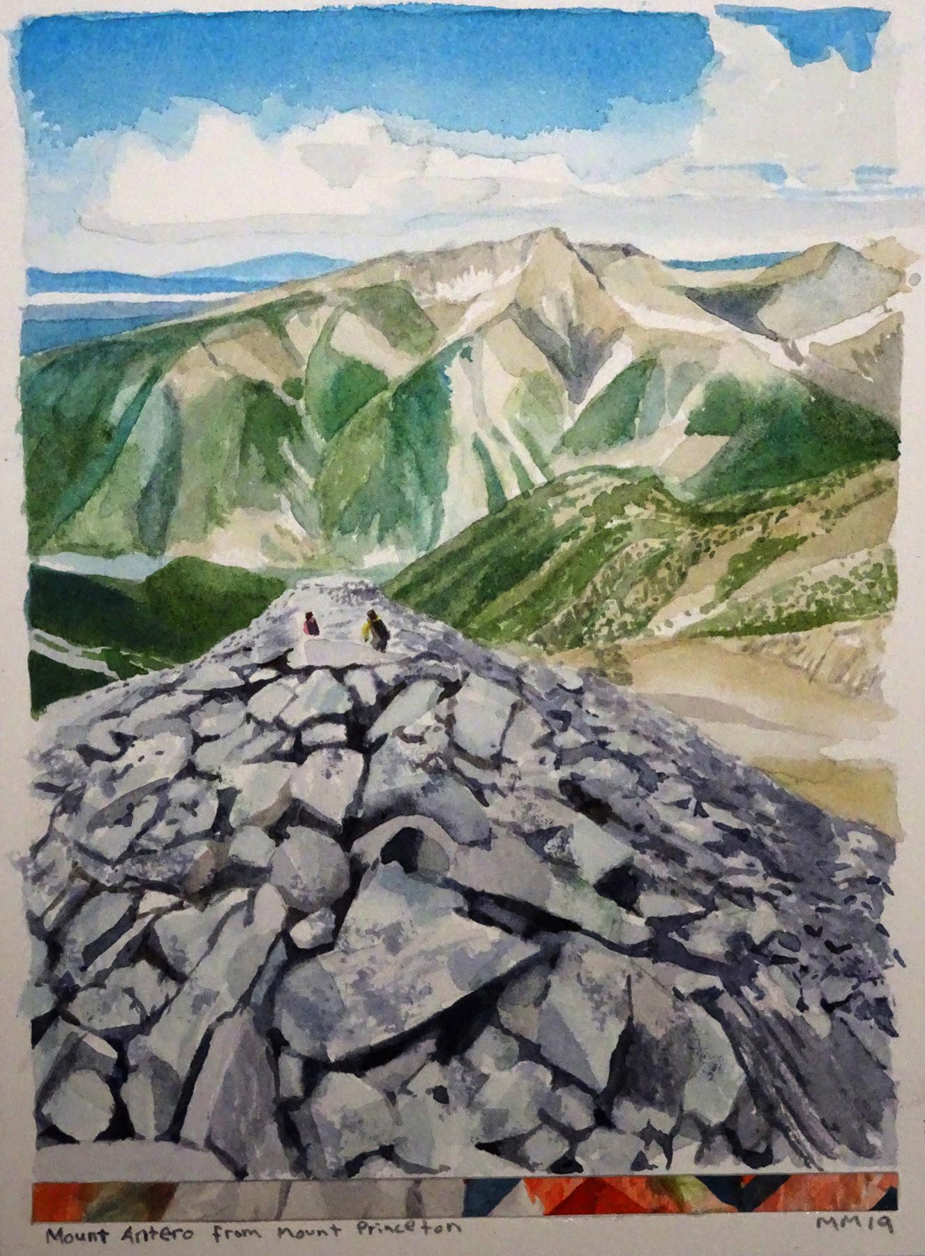 Matthew Mullins Landscape Art - Mount Antero from Mount Princeton