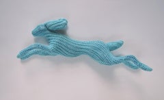 Turquoise Cabled Rabbit