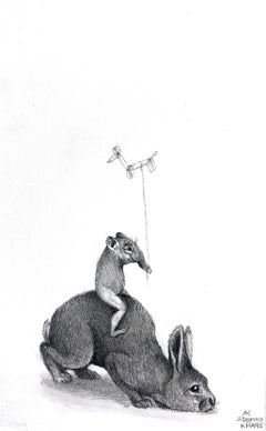 Hare and Vole with Balloon Animal