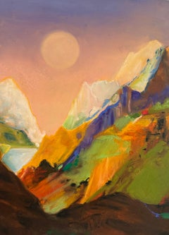 Ölpastell-Zeichnungen und Aquarellbilder