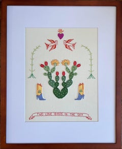 Zwei Liebesvögel im Himmel