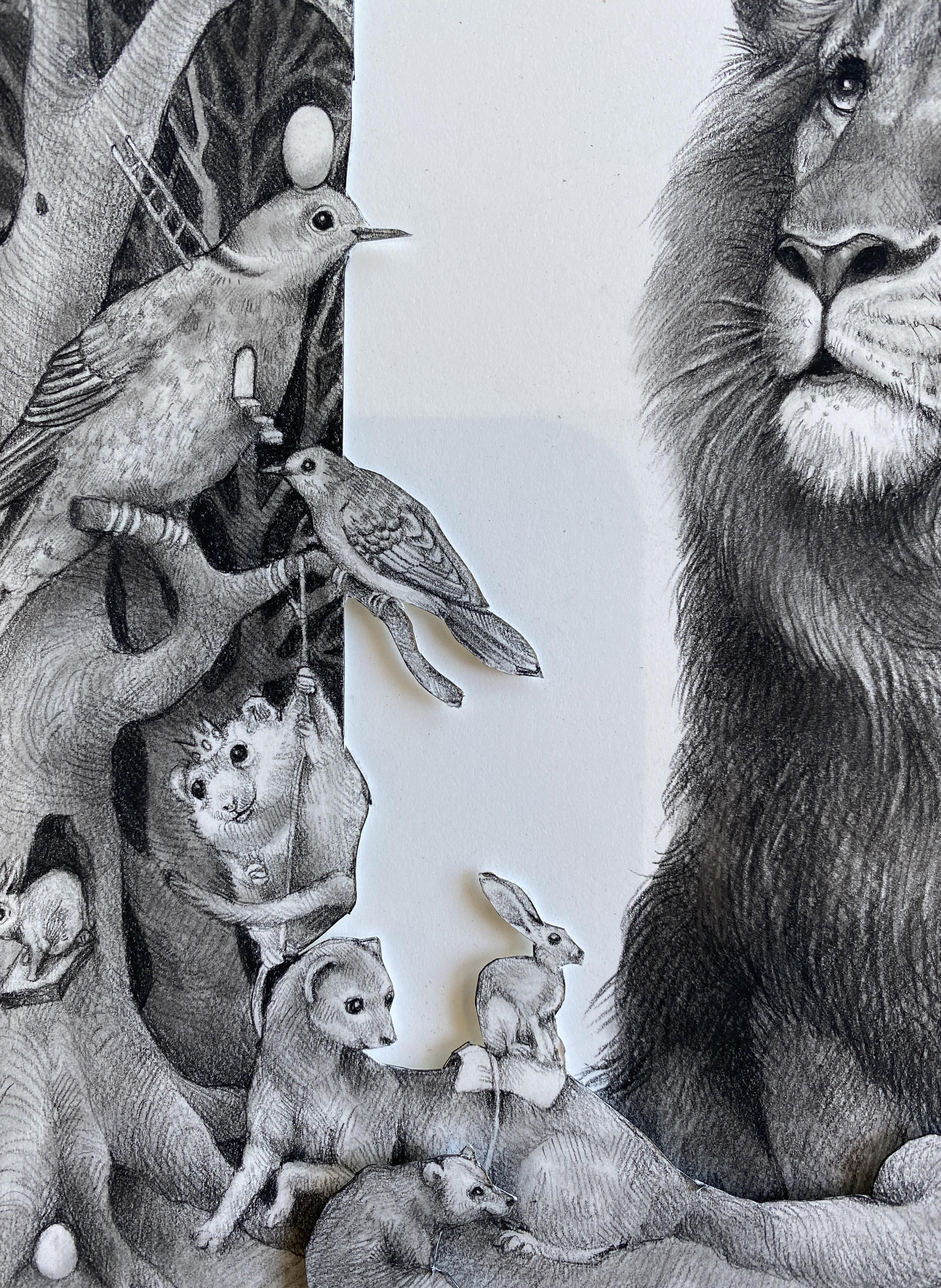 The Lion - Contemporary Art by Adonna Khare