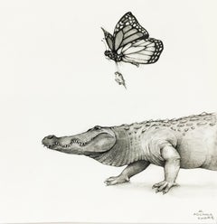 Alligator and Butterfly