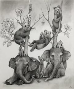 Elephant, Bears, and Hammock