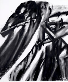 "White Water", Contemporary, Figure, Charcoal Drawing