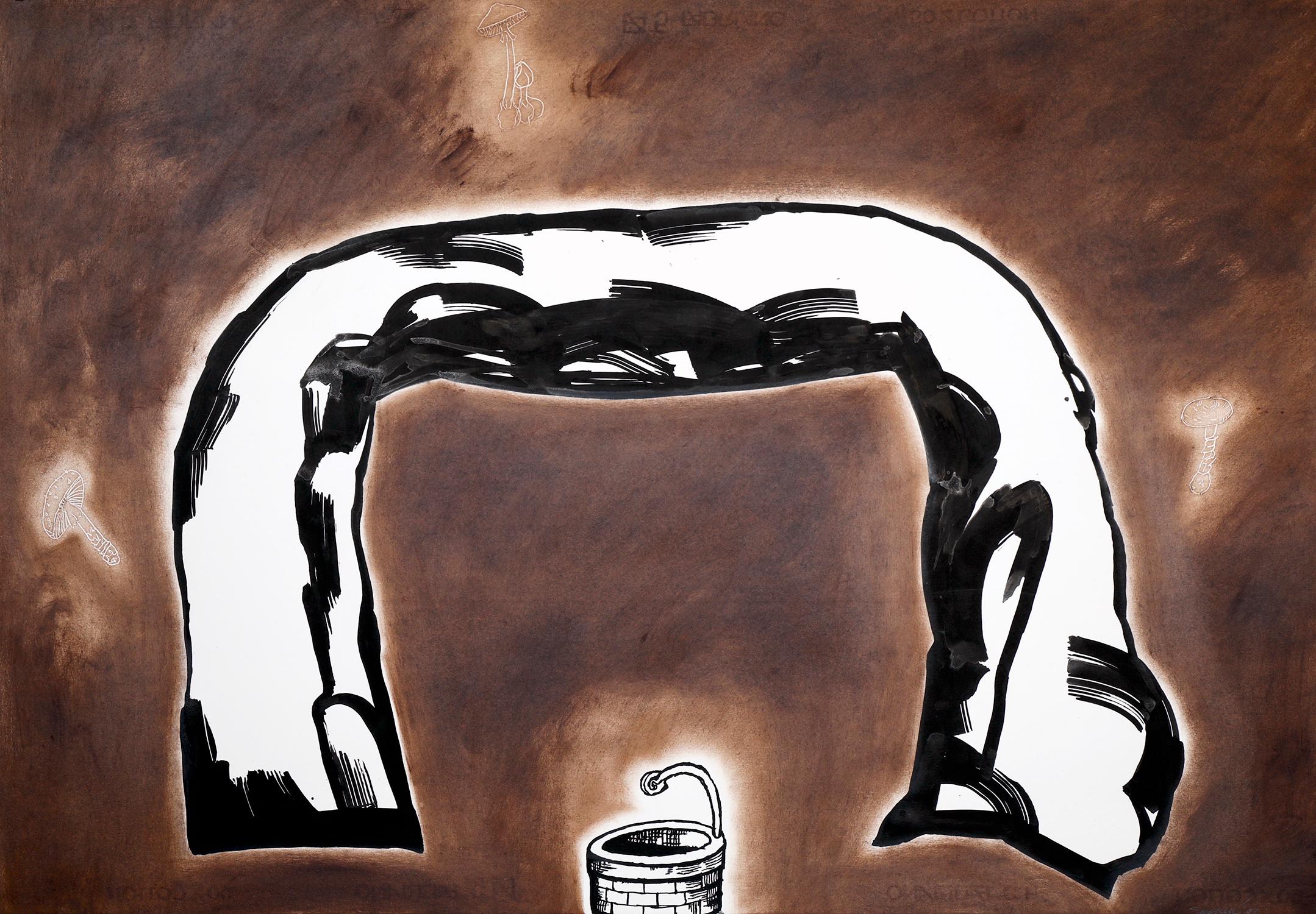 "Cave of Desire", Contemporain, Pastel, Encre, Dessin - Art de Mary Spencer