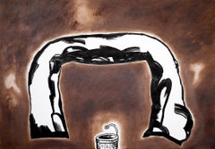 Vintage "Cave of Desire", Contemporary, Pastel, Ink, Drawing