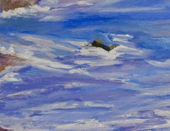 "The Neck II, Marblehead", oil painting, seascape, expressive, vibrant