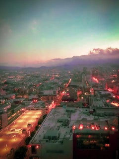 "Mission and 3rd", photograph, urban landscape, San Francisco, sunrise, blues