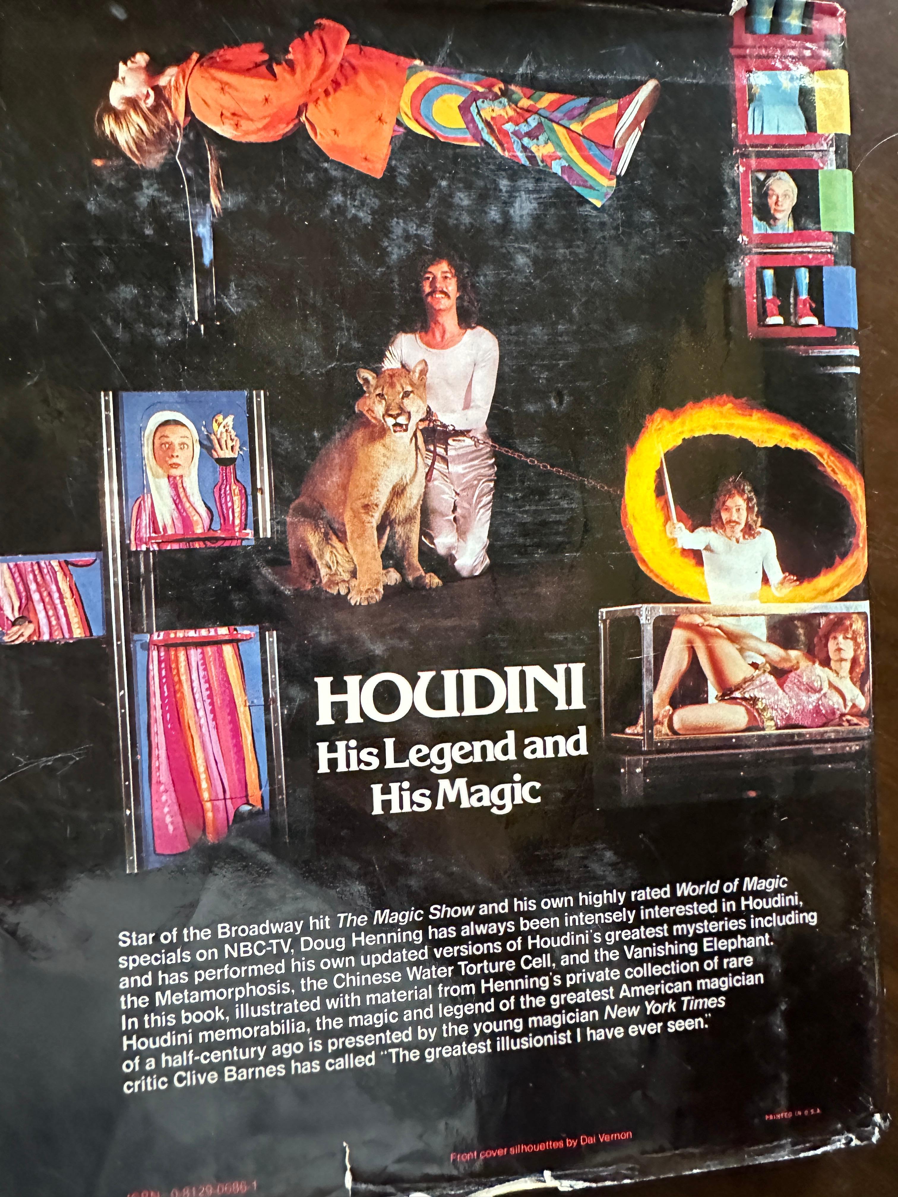Houdini Su Leyenda y Magia por Doug Henning '77 de la biblioteca Museo Houdini - Art Fotorrealista de Harry Houdini