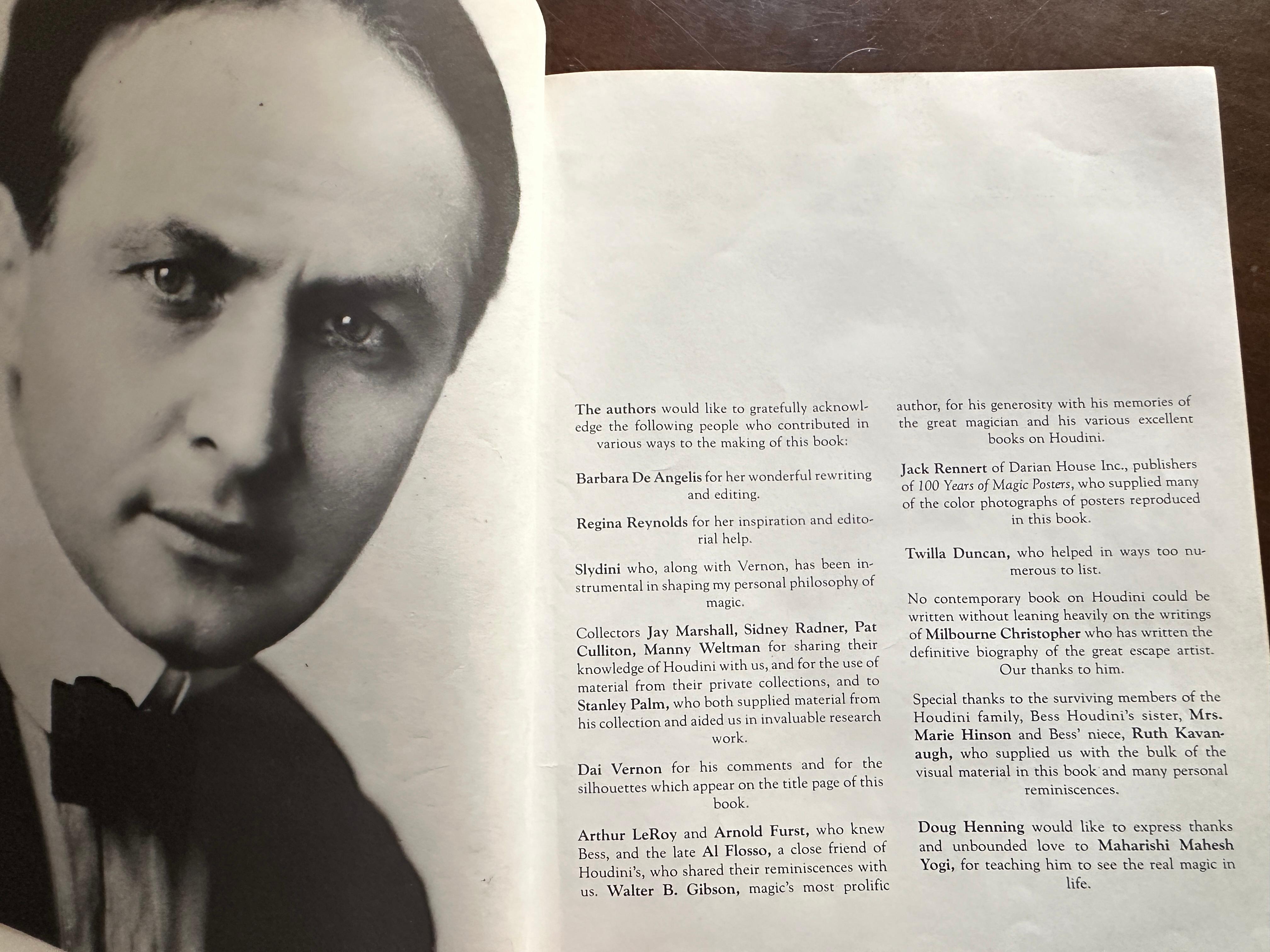 Houdini Su Leyenda y Magia por Doug Henning '77 de la biblioteca Museo Houdini 1
