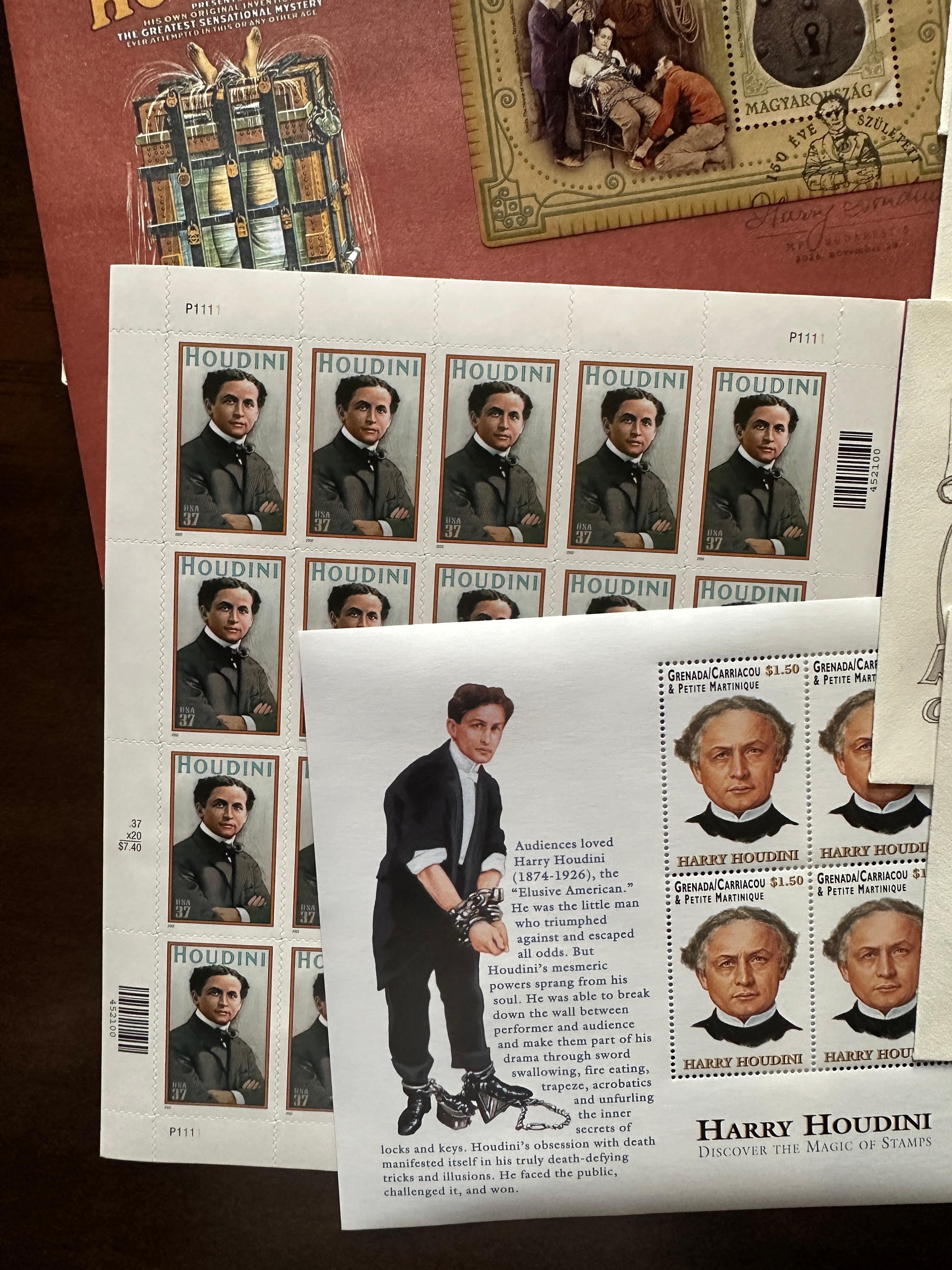 Estampilles Houdini premier jour d'édition collection en vente 7