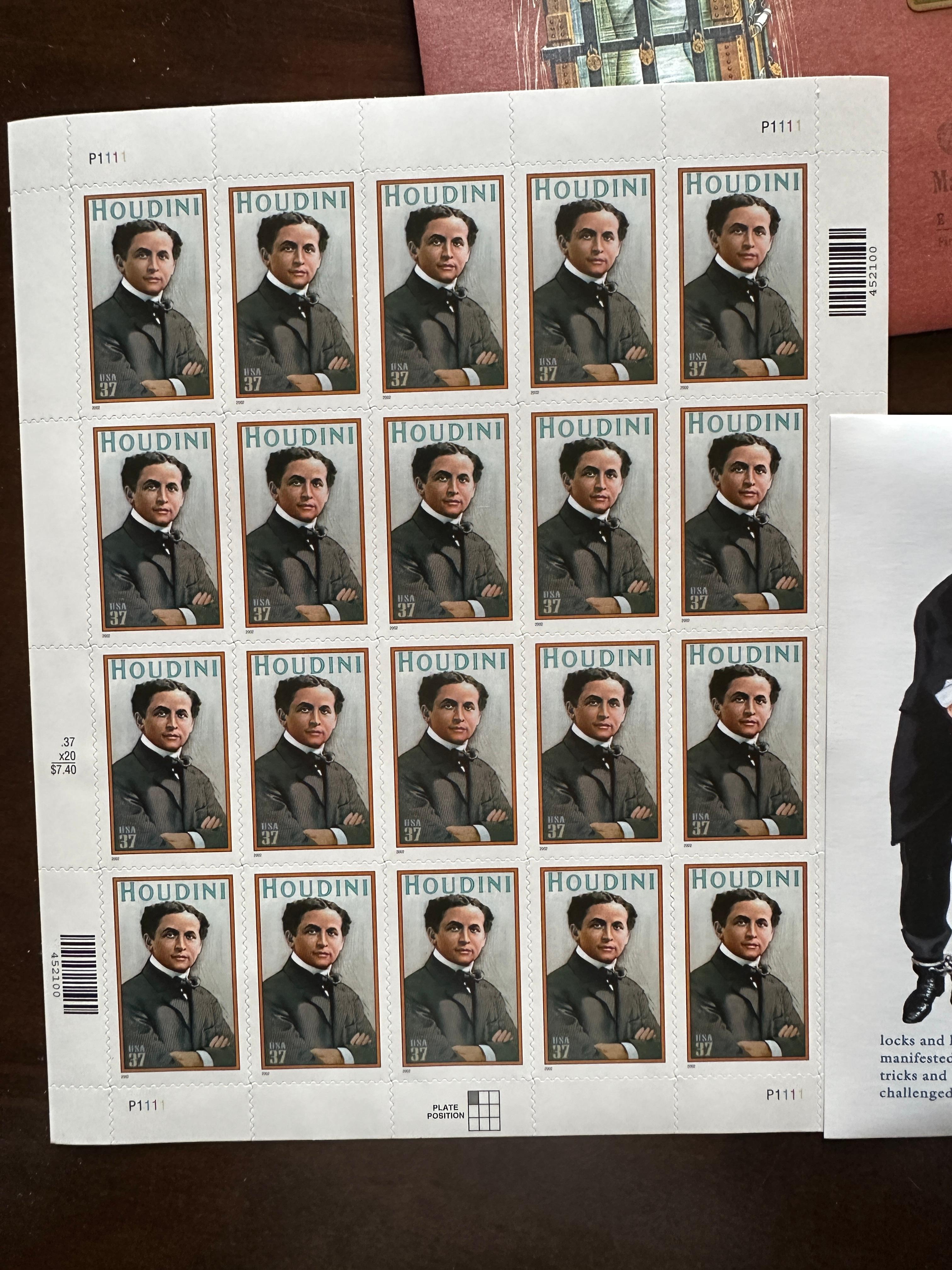 Estampilles Houdini premier jour d'édition collection en vente 2