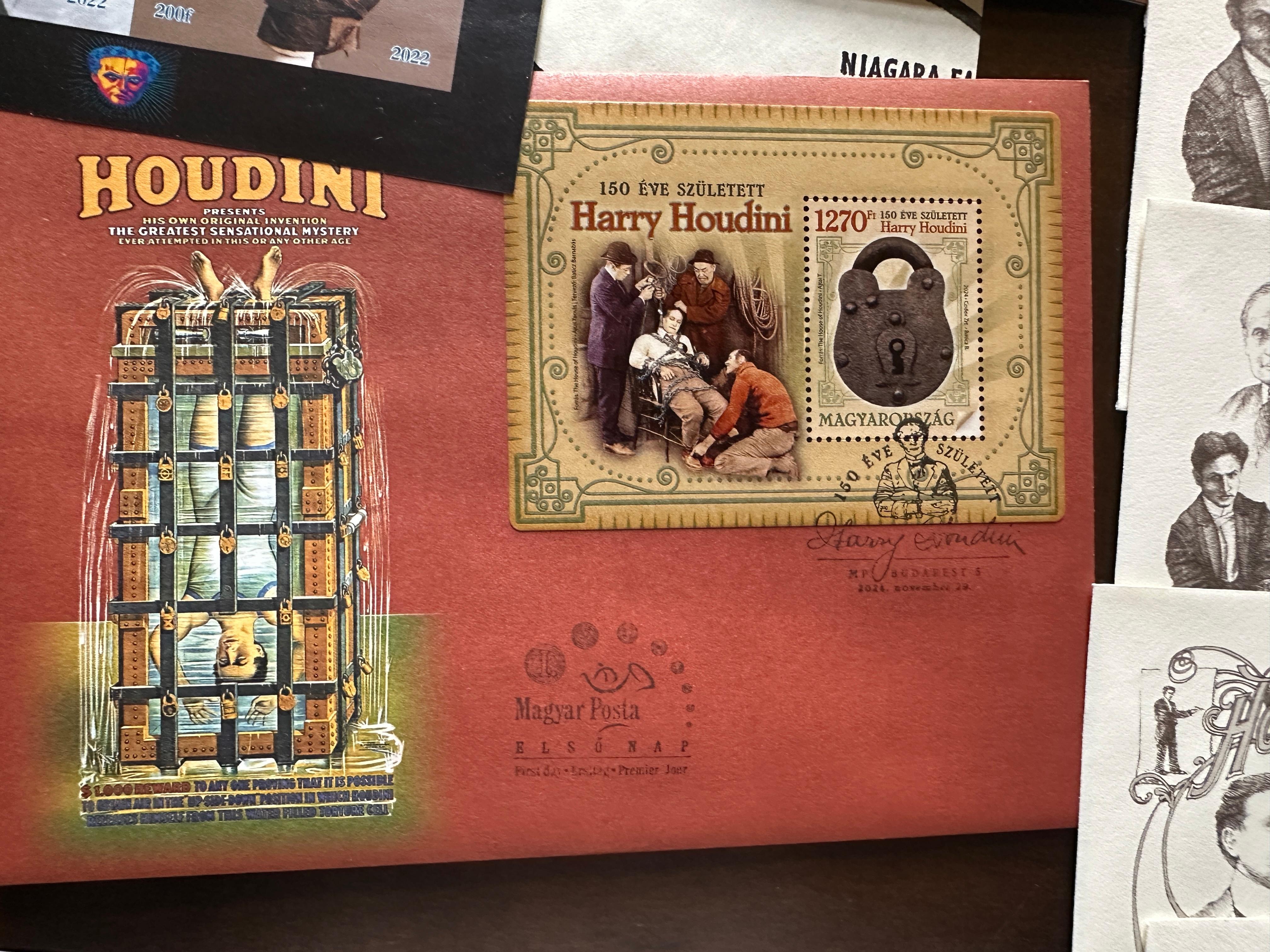 Estampilles Houdini premier jour d'édition collection en vente 8