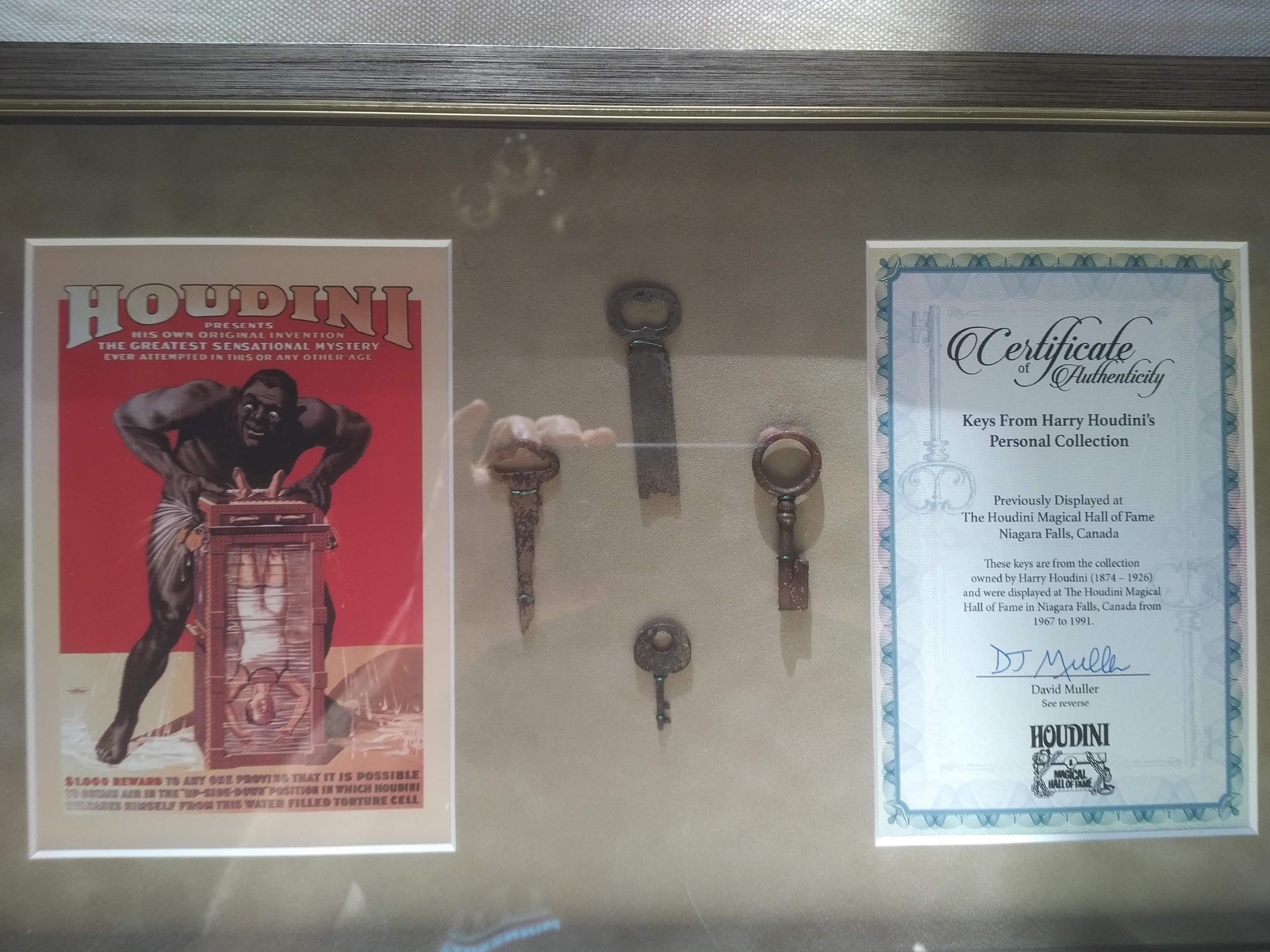 Original Houdini Keys from Houdini Museum with Certificate of Authenticity - Realist Art by Harry Houdini